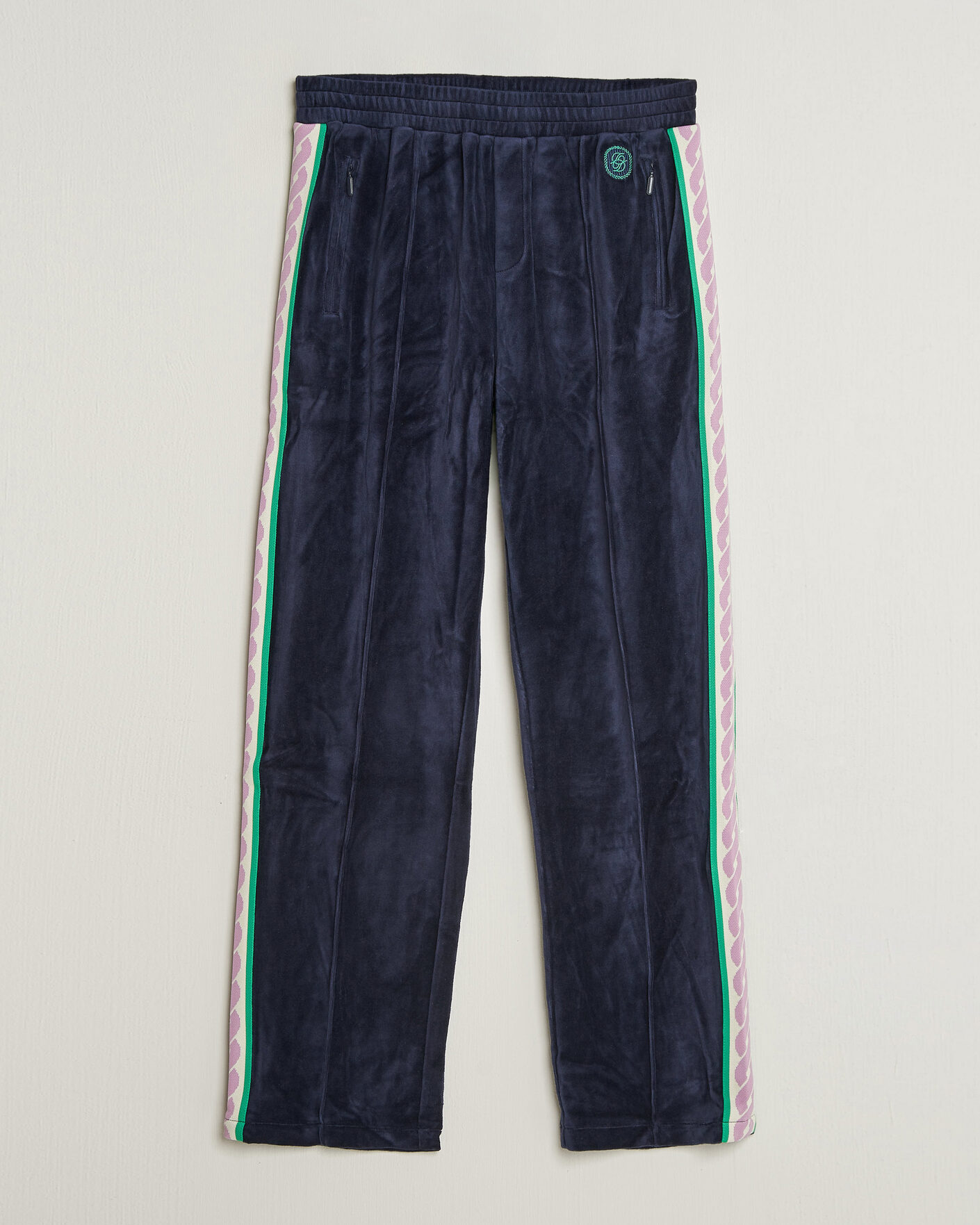 Heren | Broeken | Drôle de Monsieur | Survêtement Velours Track Pants Navy