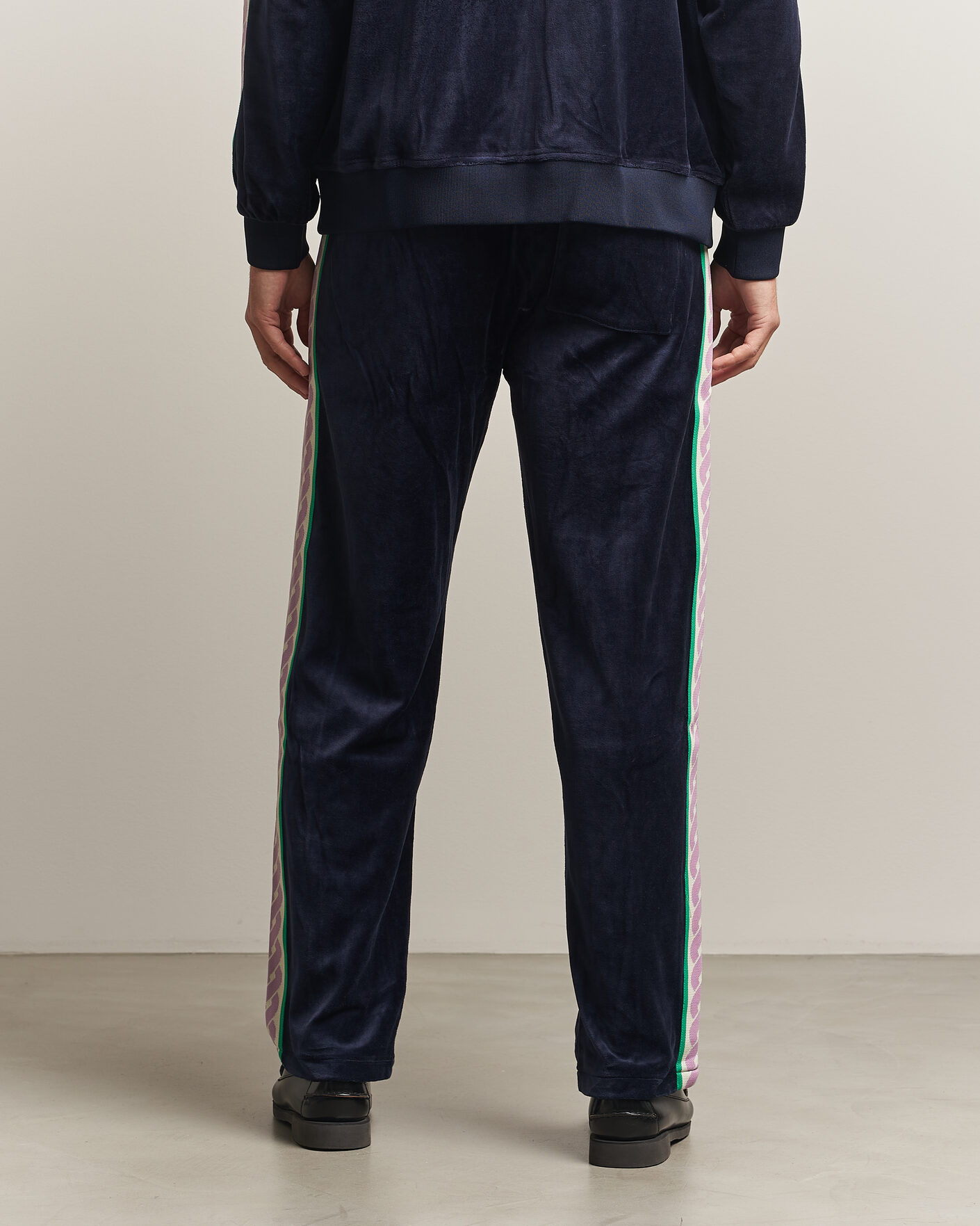 Heren | Broeken | Drôle de Monsieur | Survêtement Velours Track Pants Navy