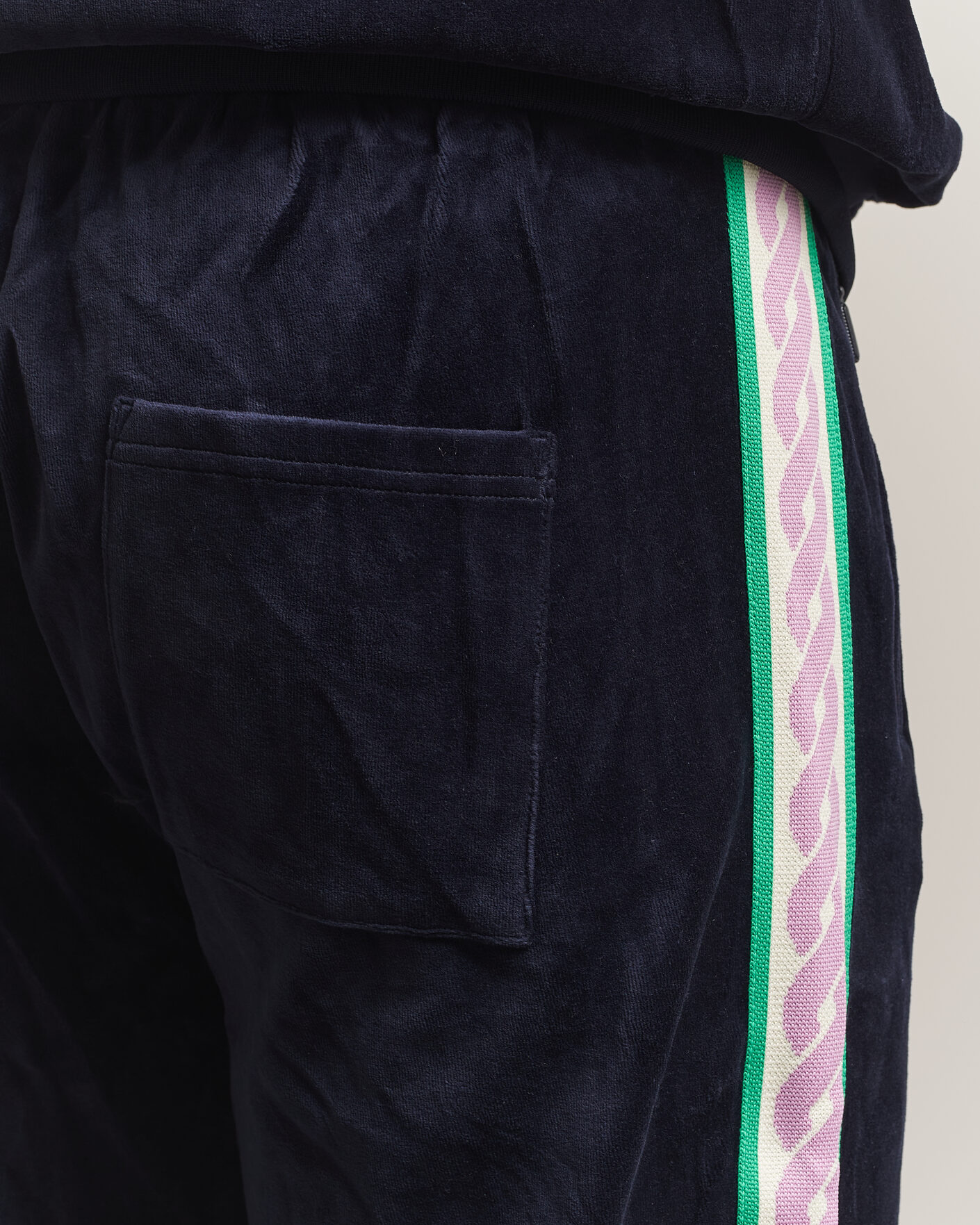 Heren | Broeken | Drôle de Monsieur | Survêtement Velours Track Pants Navy