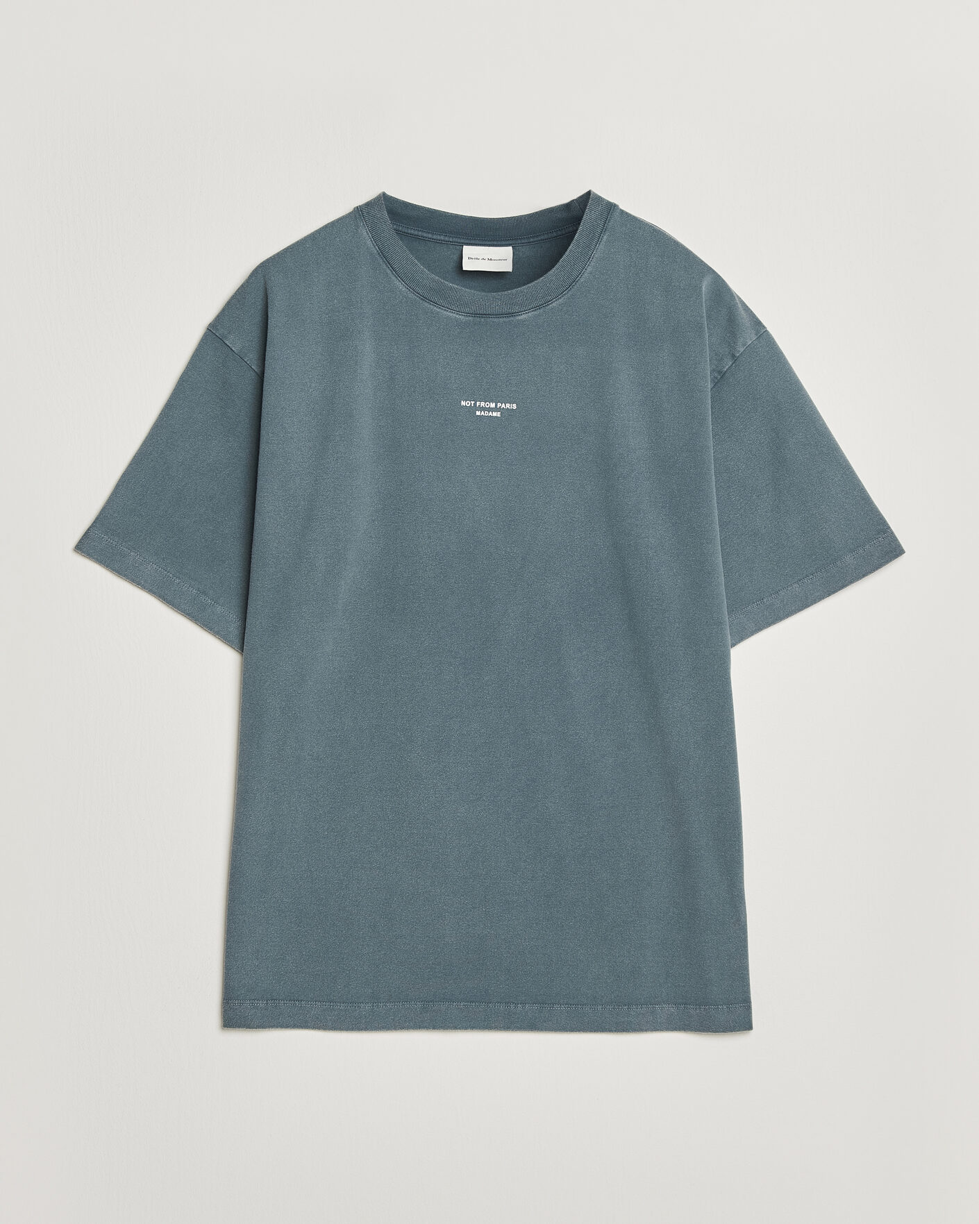 Heren | T-shirts | Drôle de Monsieur | Classic Slogan T-Shirt Dark Grey