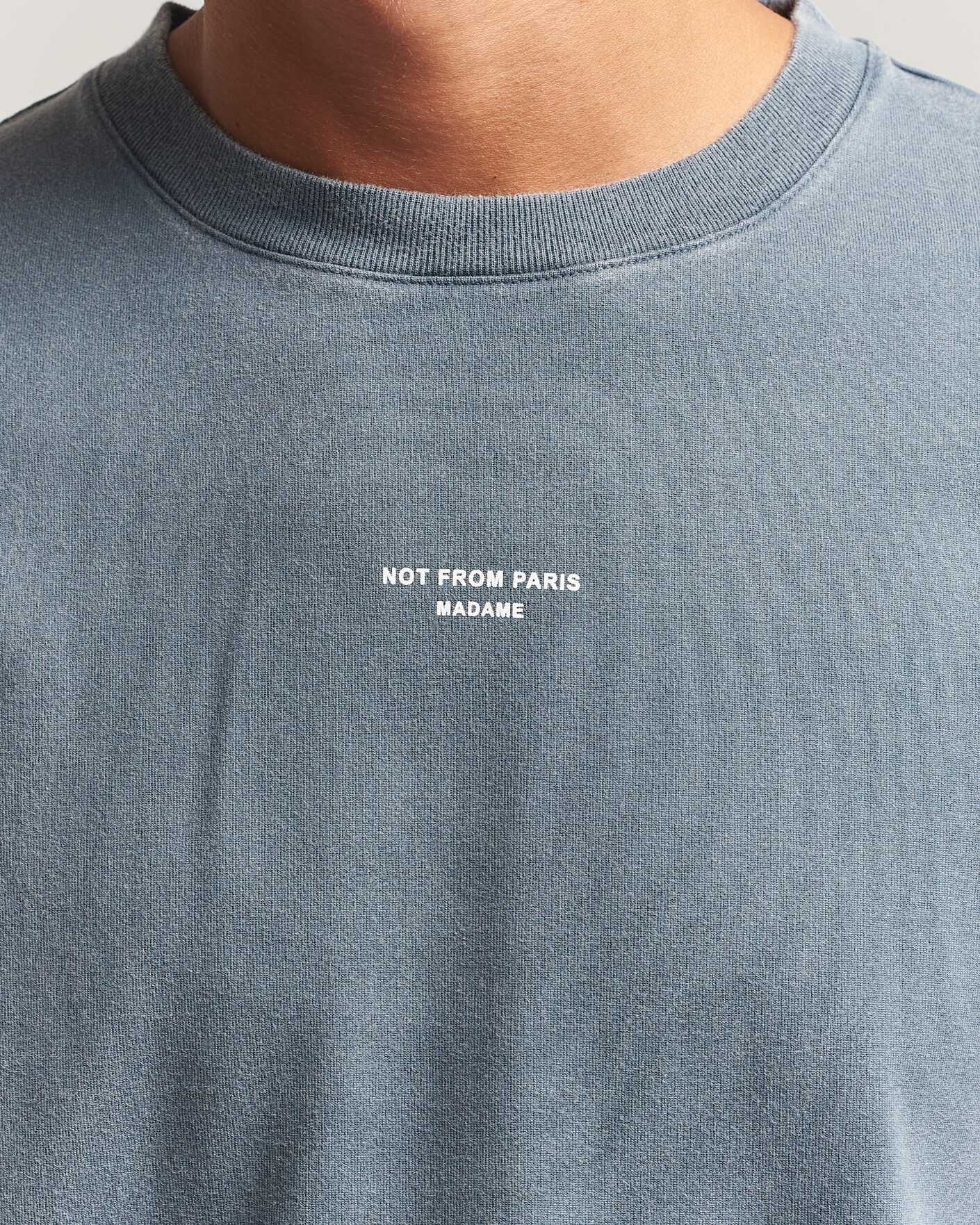 Heren | T-shirts | Drôle de Monsieur | Classic Slogan T-Shirt Dark Grey