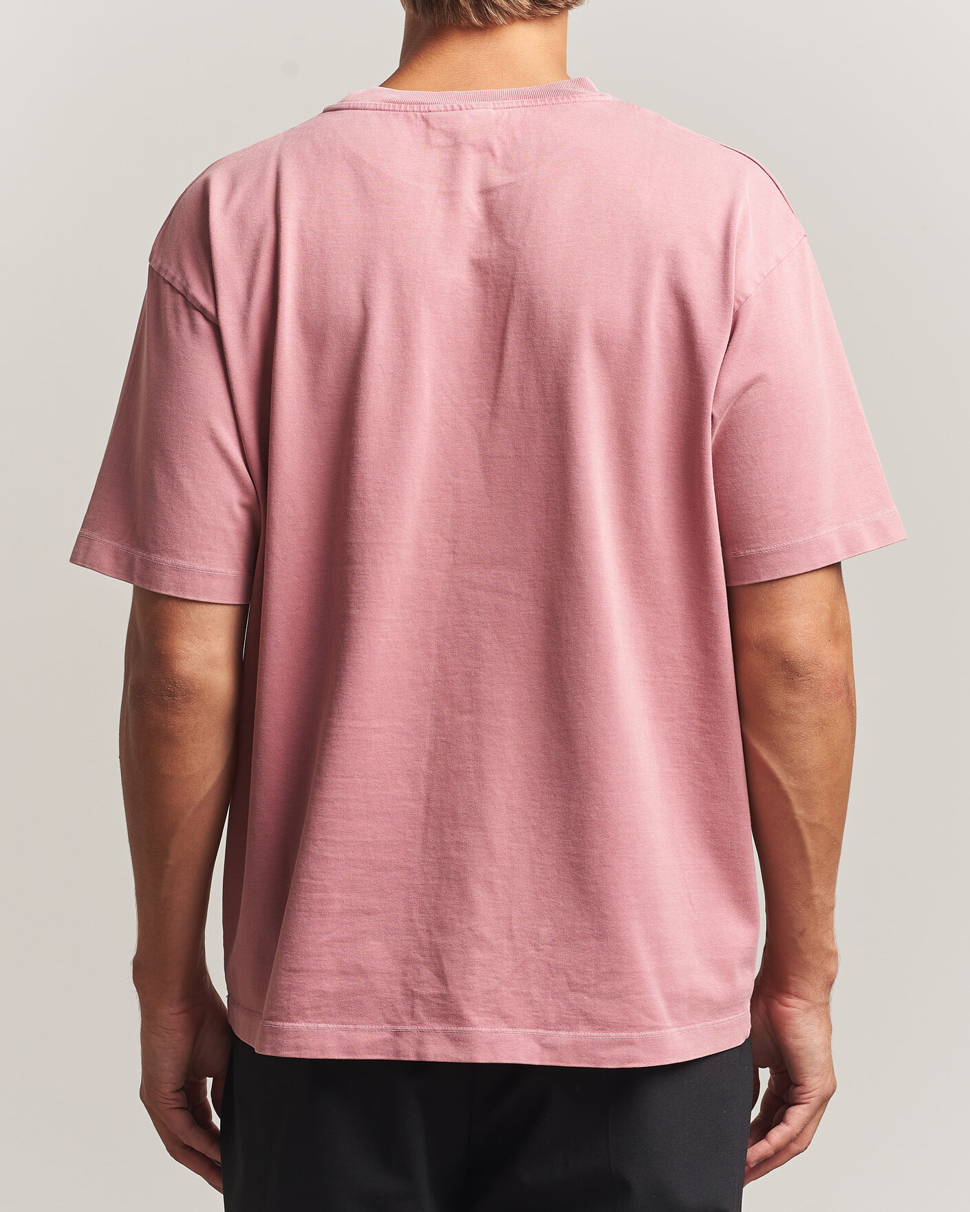 Heren | T-shirts | Drôle de Monsieur | Classic Slogan T-Shirt Dark Pink