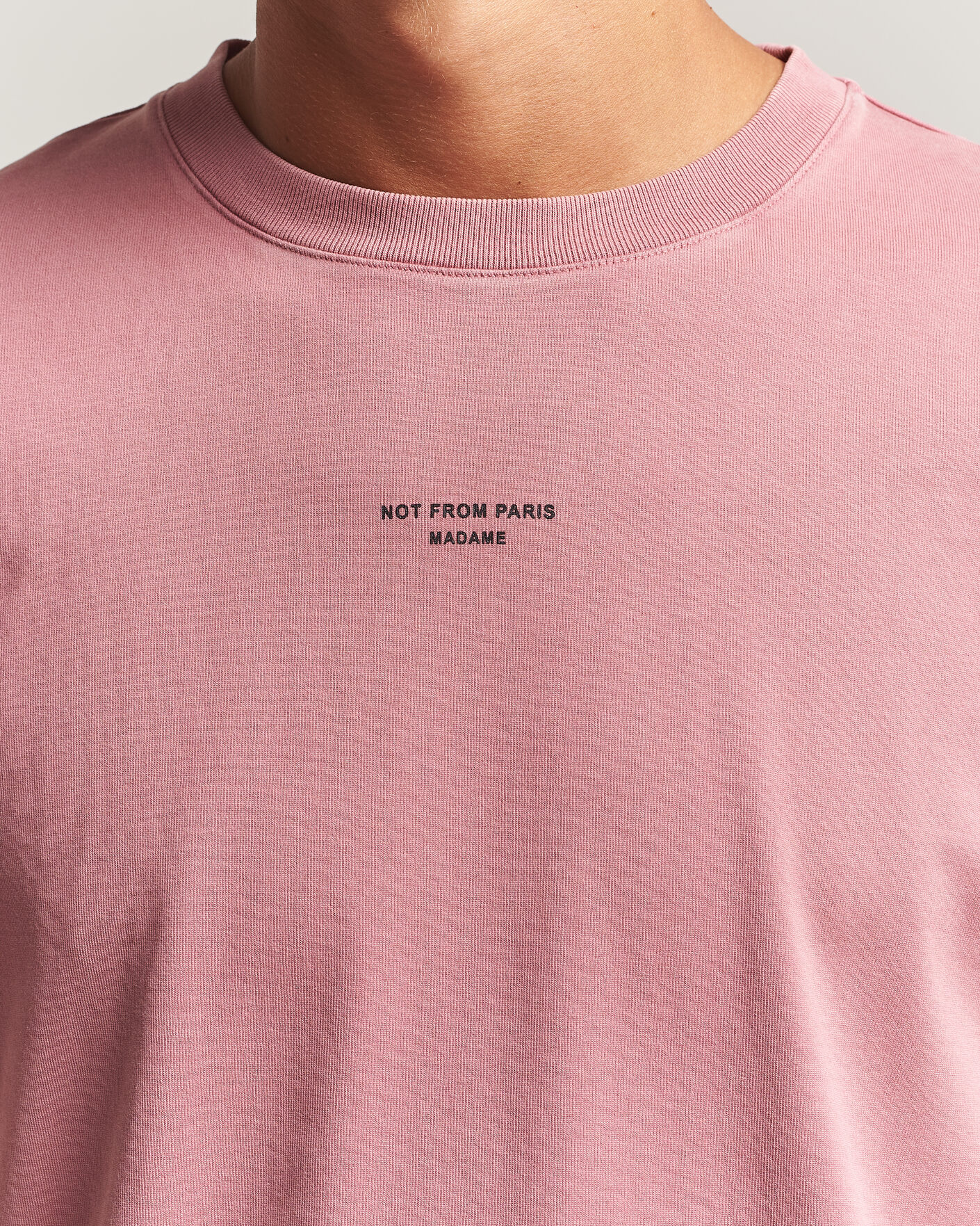 Heren | T-shirts | Drôle de Monsieur | Classic Slogan T-Shirt Dark Pink