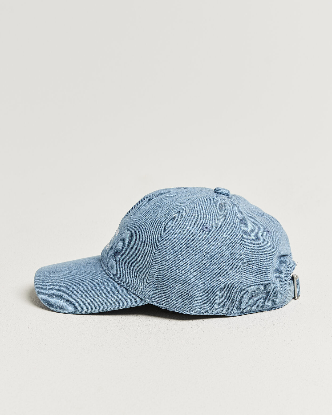 Heren | Hoeden en petten | Drôle de Monsieur | Slogan Denim Baseball Cap Blue