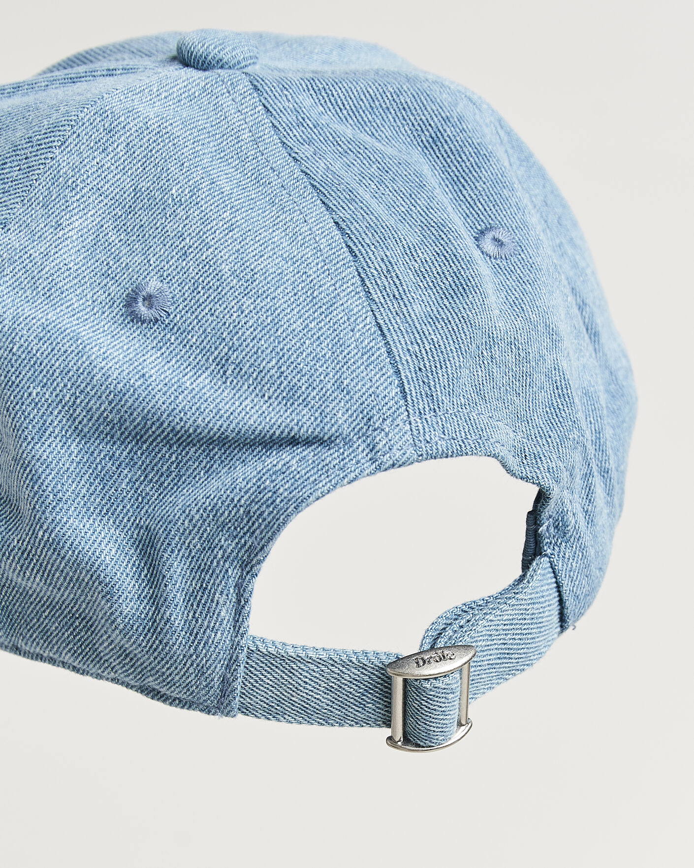 Heren | Hoeden en petten | Drôle de Monsieur | Slogan Denim Baseball Cap Blue