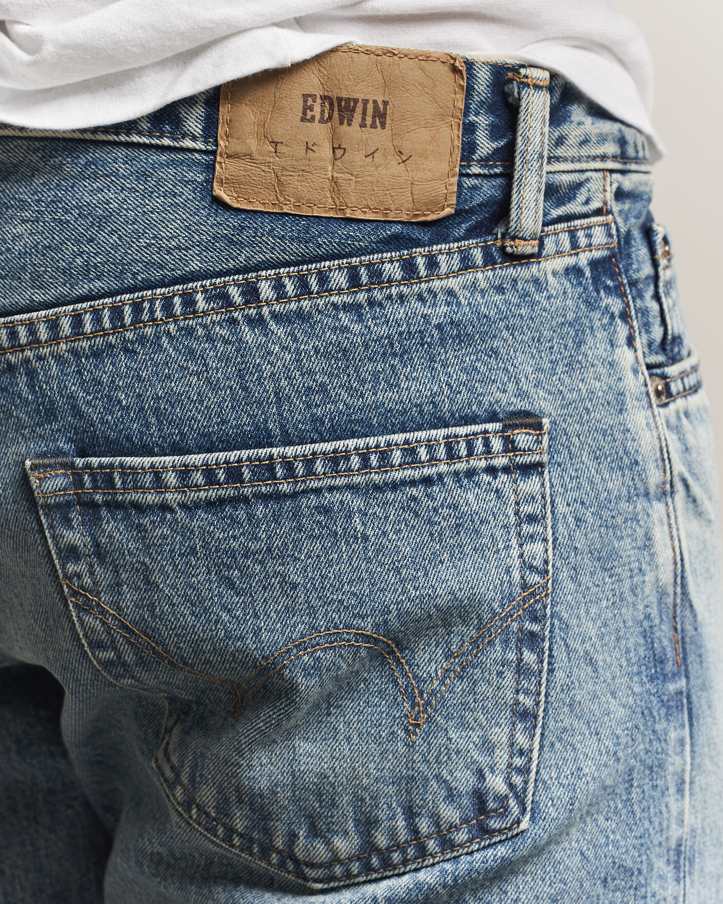 Heren | Jeans | EDWIN | Regular Tapered Rainbow Selvage Jeans Light Used