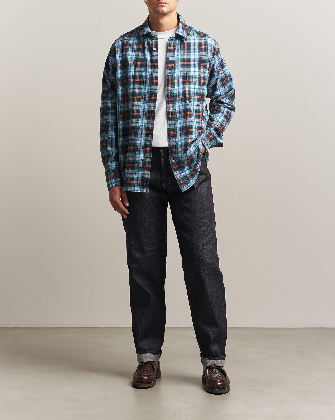 Heren | Broeken | EDWIN | Loose Straight Rainbow Selvage Jeans Unwashed