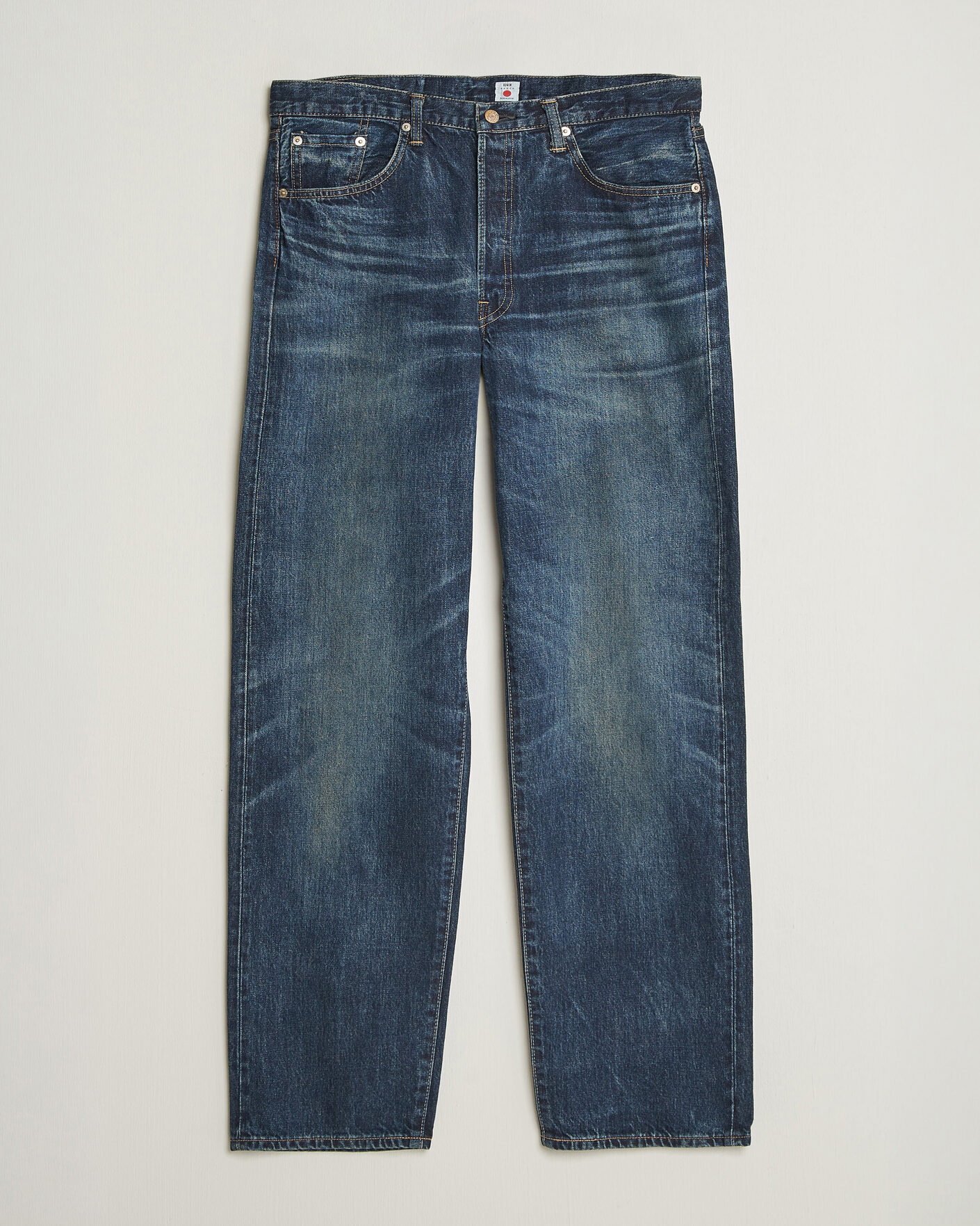 Heren | Broeken | EDWIN | Loose Straight Rainbow Selvage Jeans Dark Used