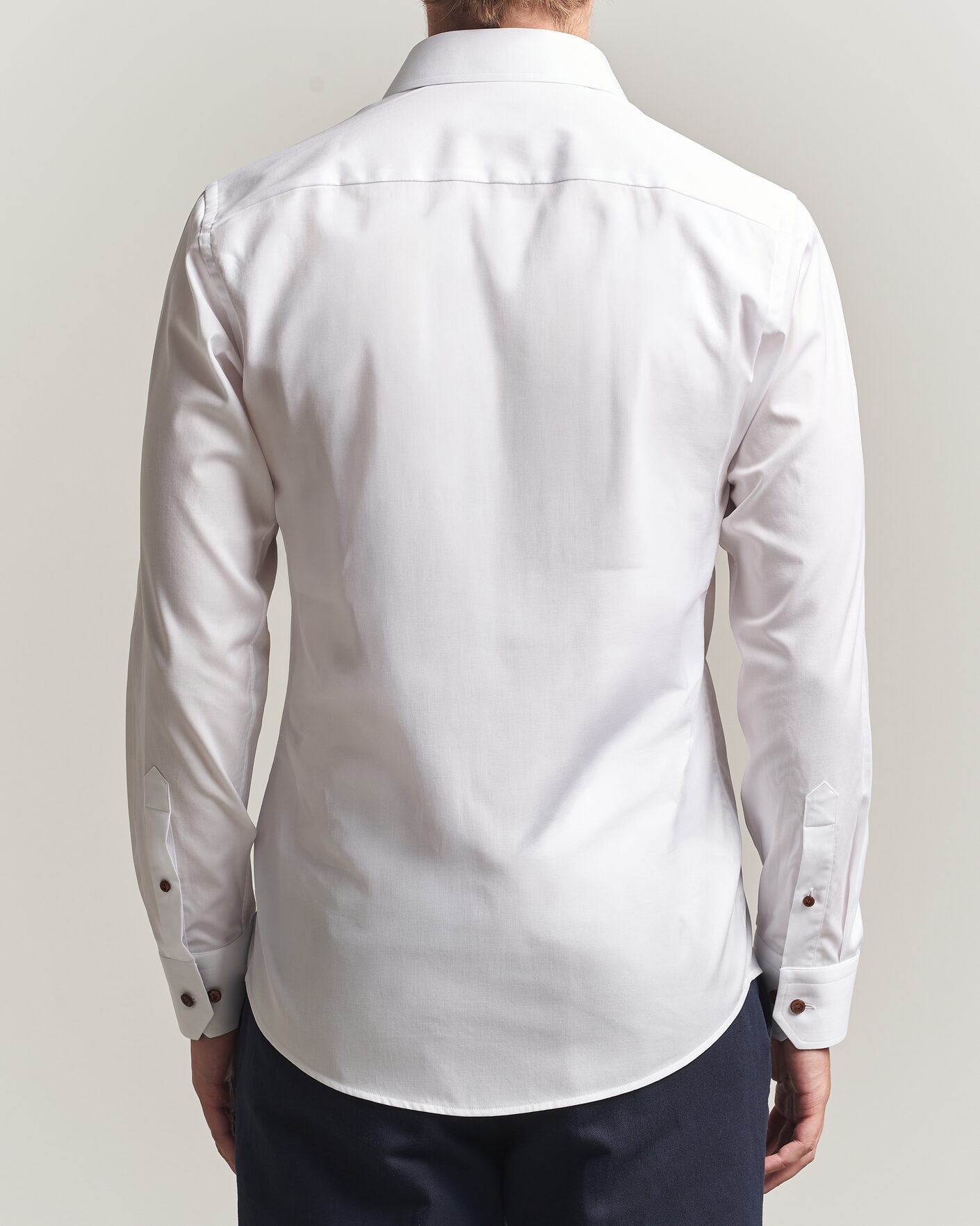 Heren | Overhemden | Eton | Slim Fit Signature Twill Contrast Shirt White