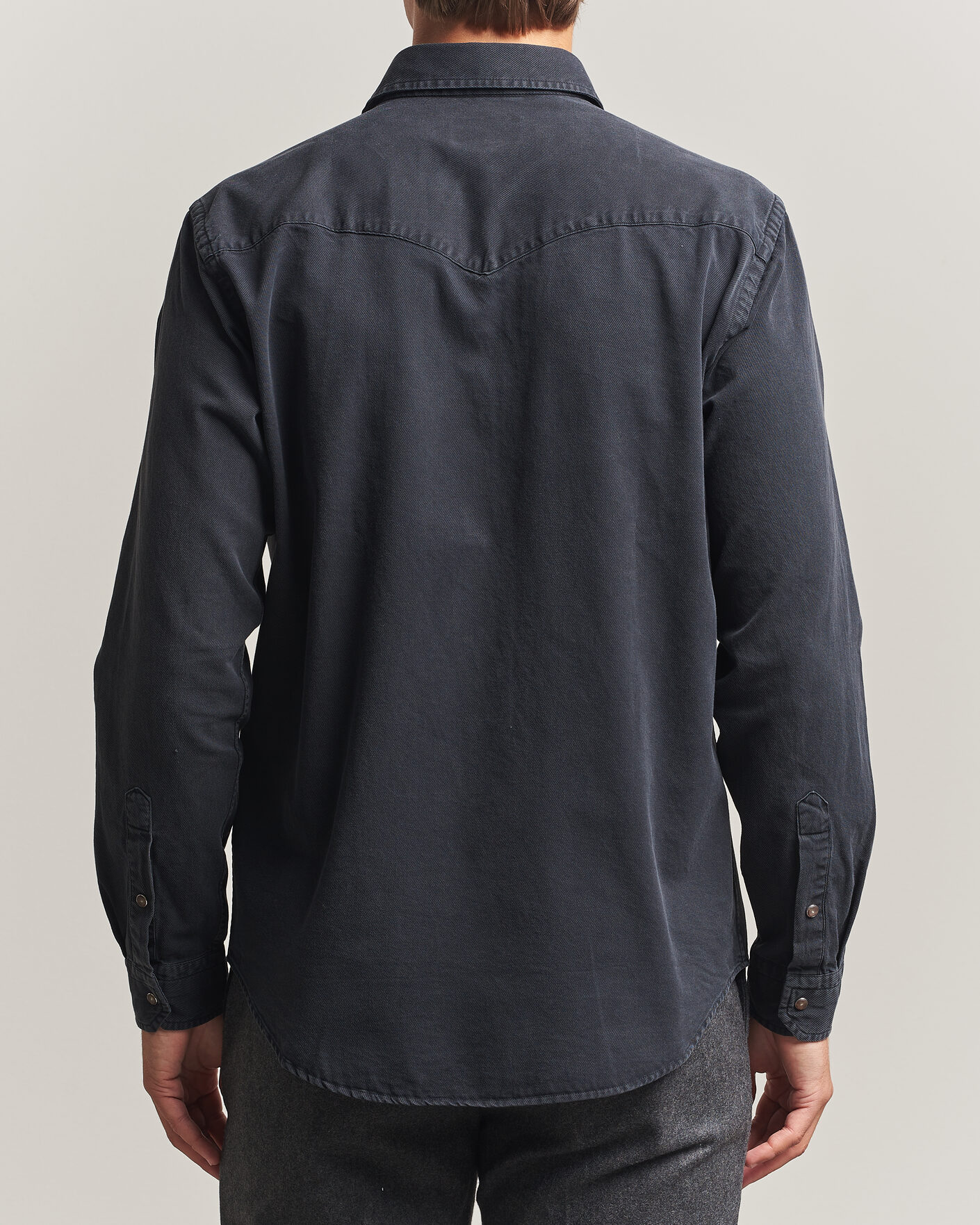 Heren | Overhemden | Eton | Indigo Western Shirt Black