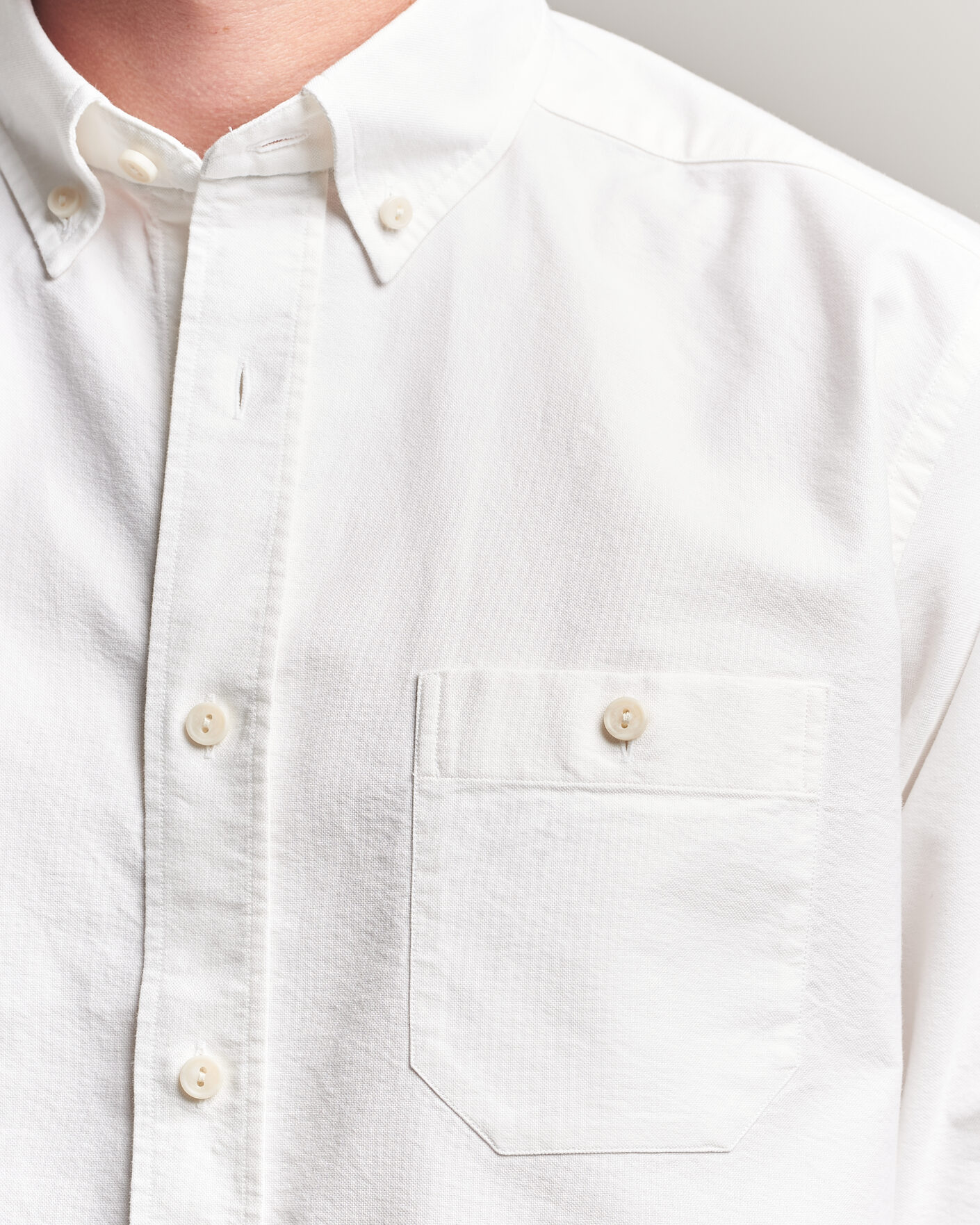Heren | Overhemden | Eton | Regular Fit Ivy Oxford Shirt White