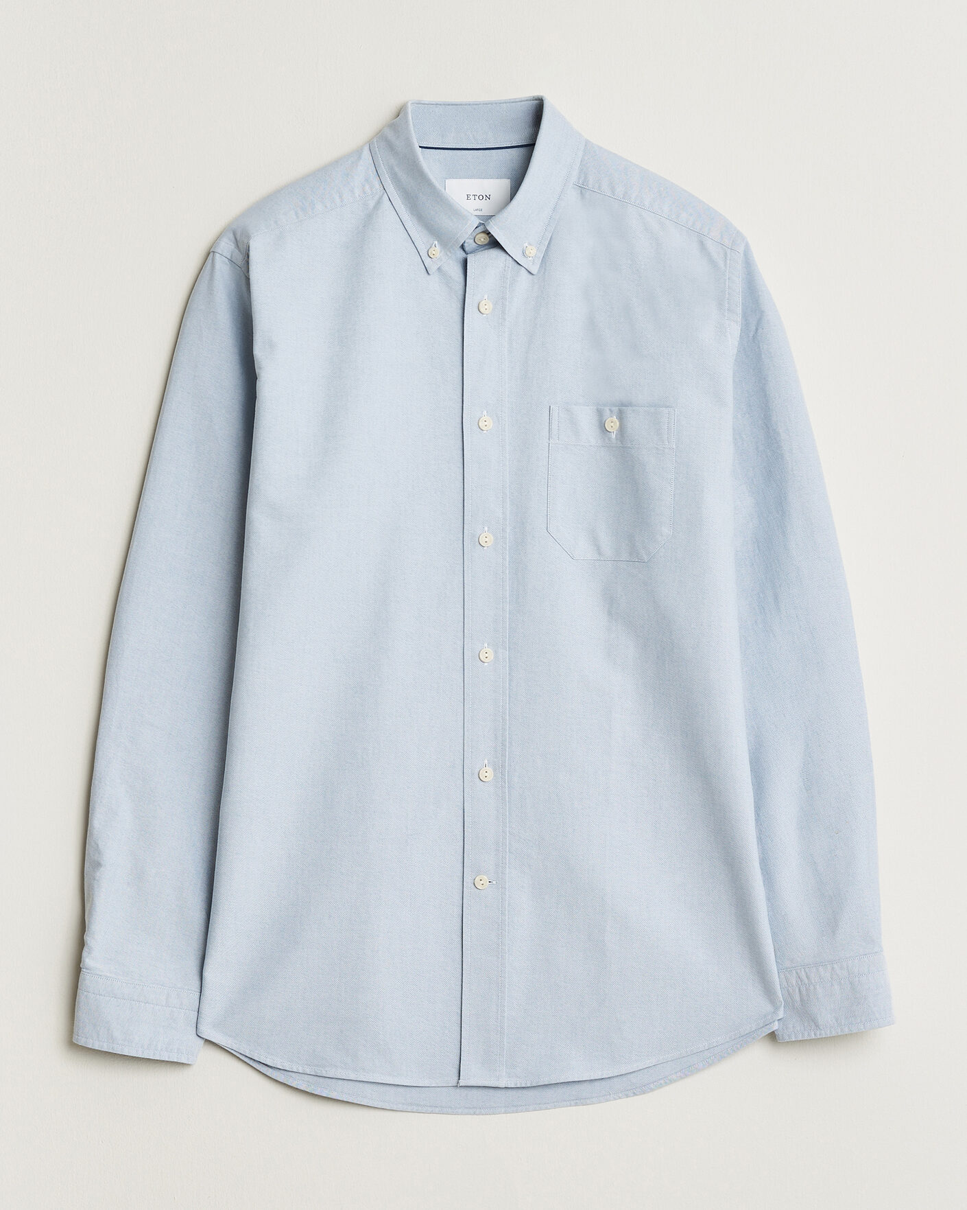 Heren | Overhemden | Eton | Regular Fit Ivy Oxford Shirt Light Blue