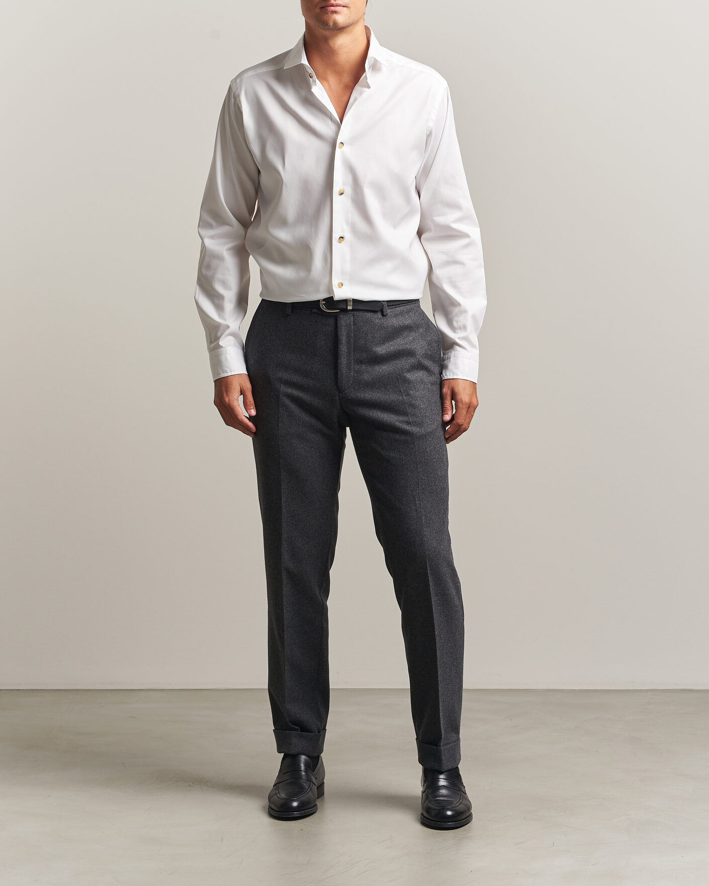 Heren | Overhemden | Eton | Signature Oxford Shirt White
