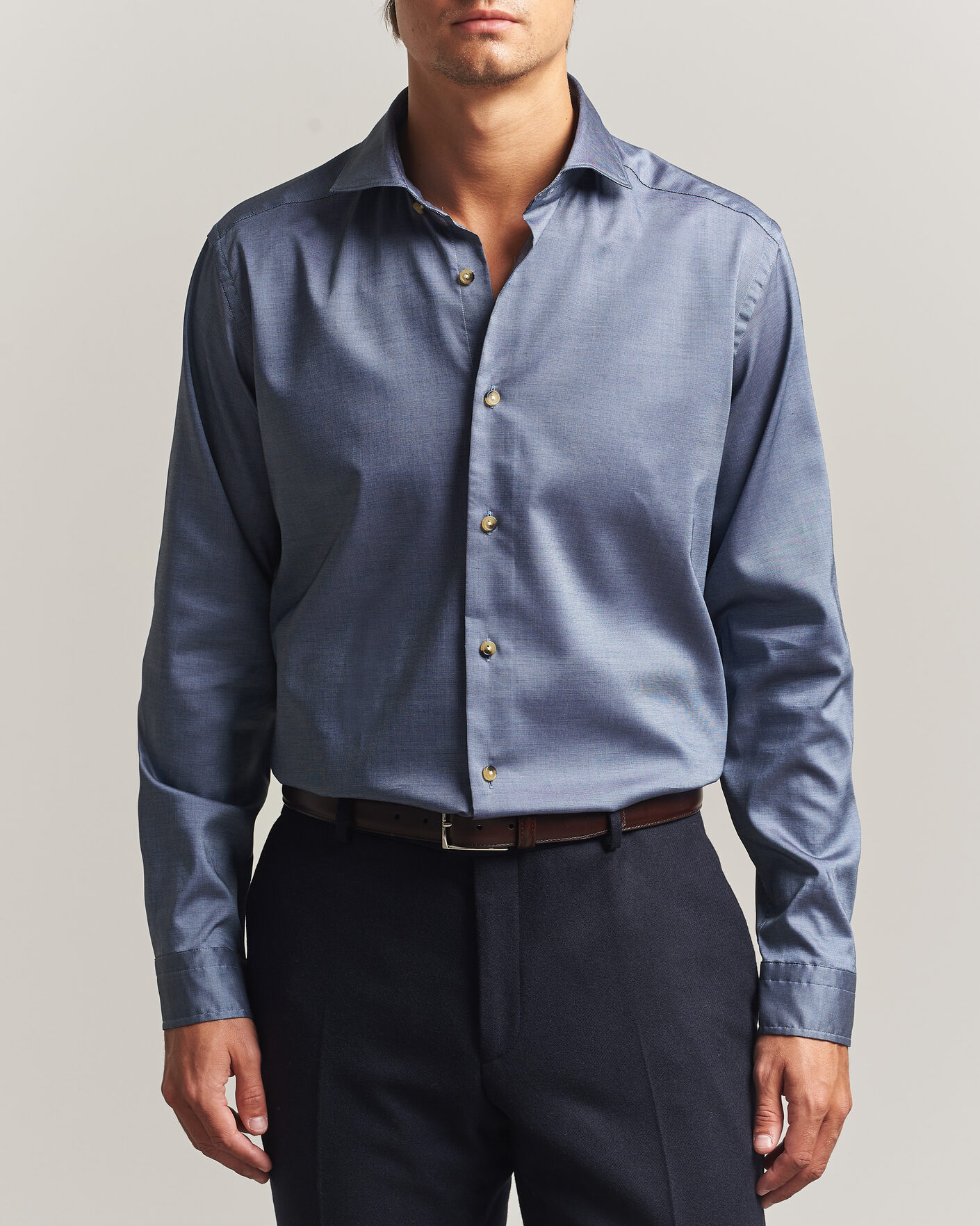 Heren | Overhemden | Eton | Signature Oxford Shirt Blue