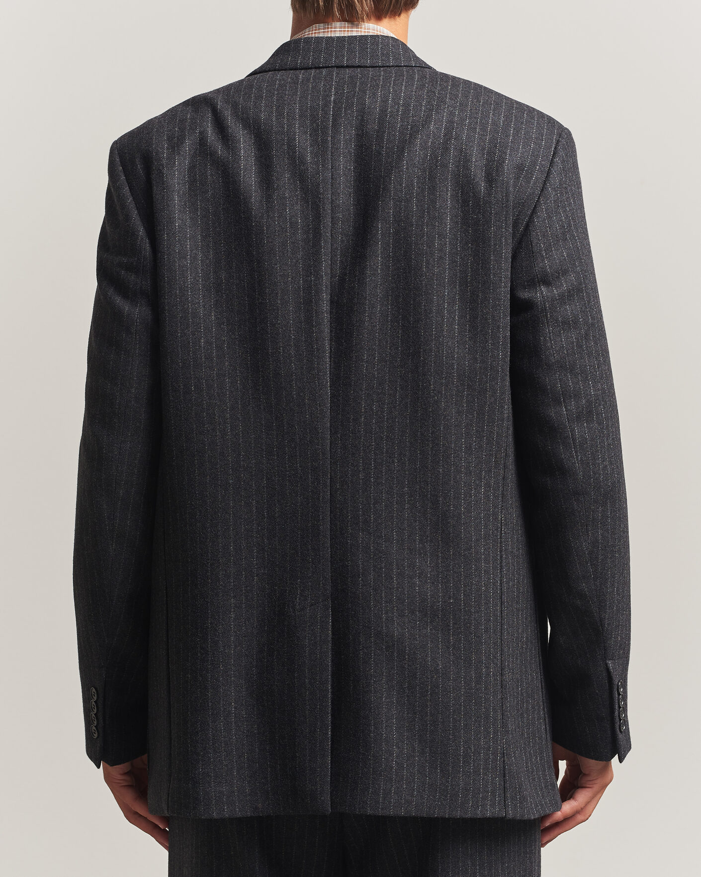 Heren | Blazers | Filippa K | Michael Wool Flannel Pinstriped Blazer Anthracite