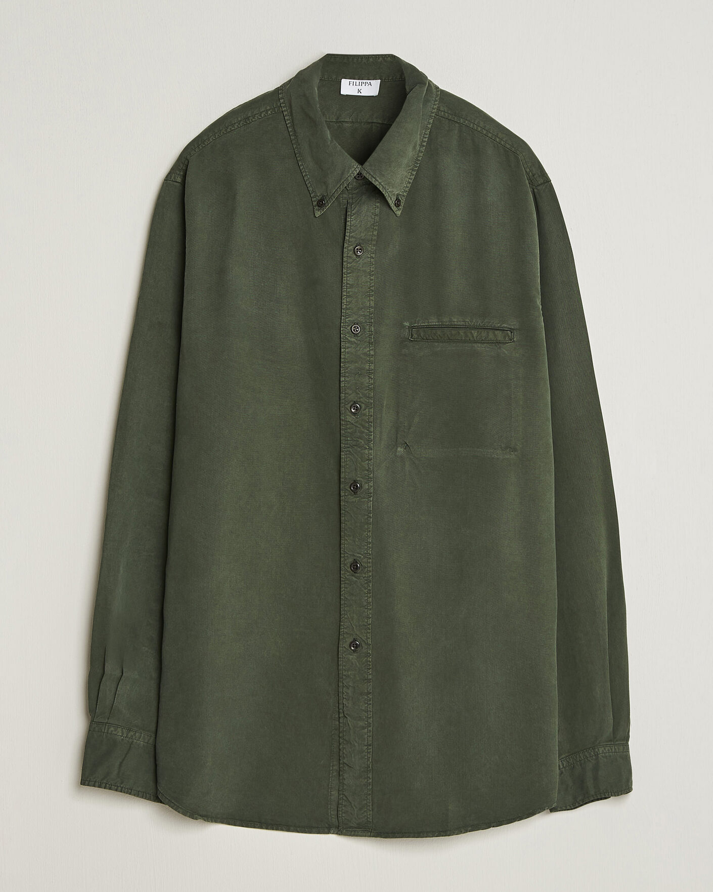 Heren | Overhemden | Filippa K | Zack Lyocell Shirt Night Green