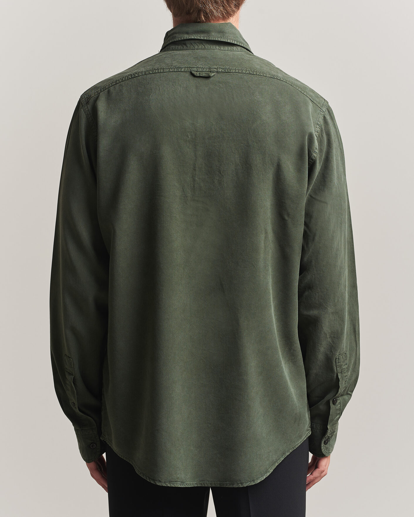 Heren | Overhemden | Filippa K | Zack Lyocell Shirt Night Green