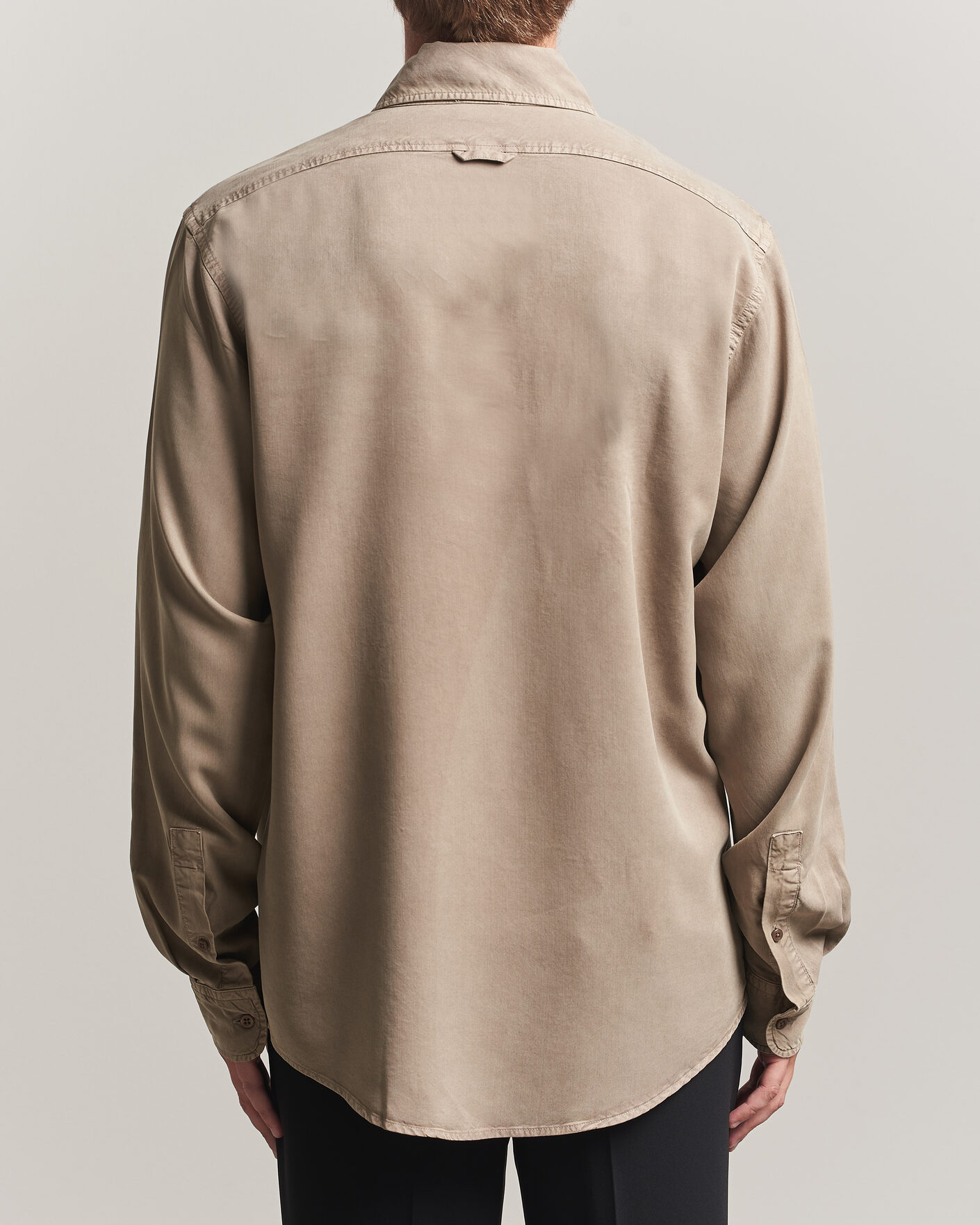 Heren | Overhemden | Filippa K | Zack Lyocell Shirt Stone Taupe
