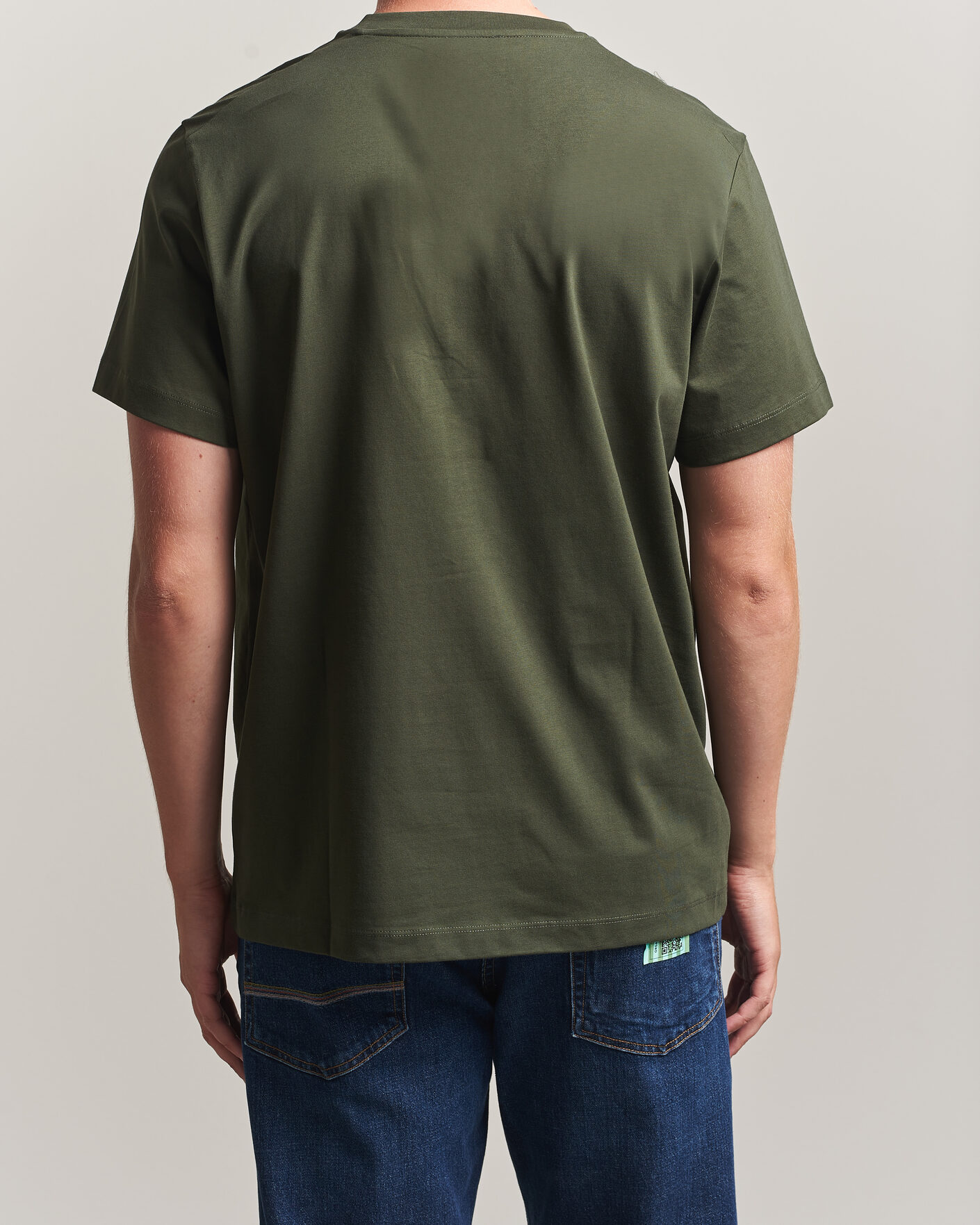 Heren | T-shirts | Filippa K | Filip Crew Neck T-Shirt Night Green