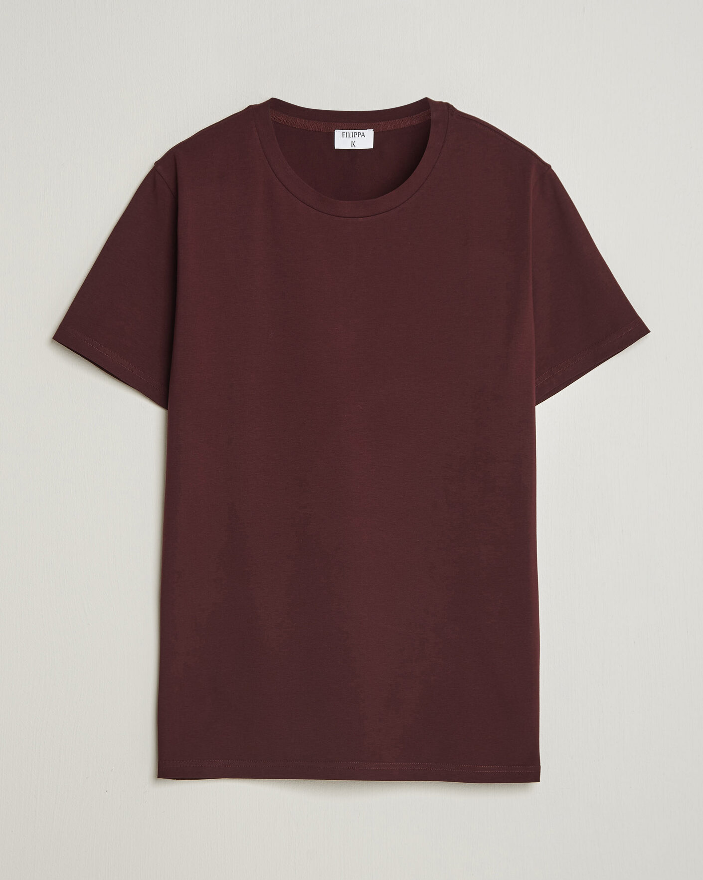 Heren | T-shirts | Filippa K | Soft Lycra T-Shirt Dark Burgundy