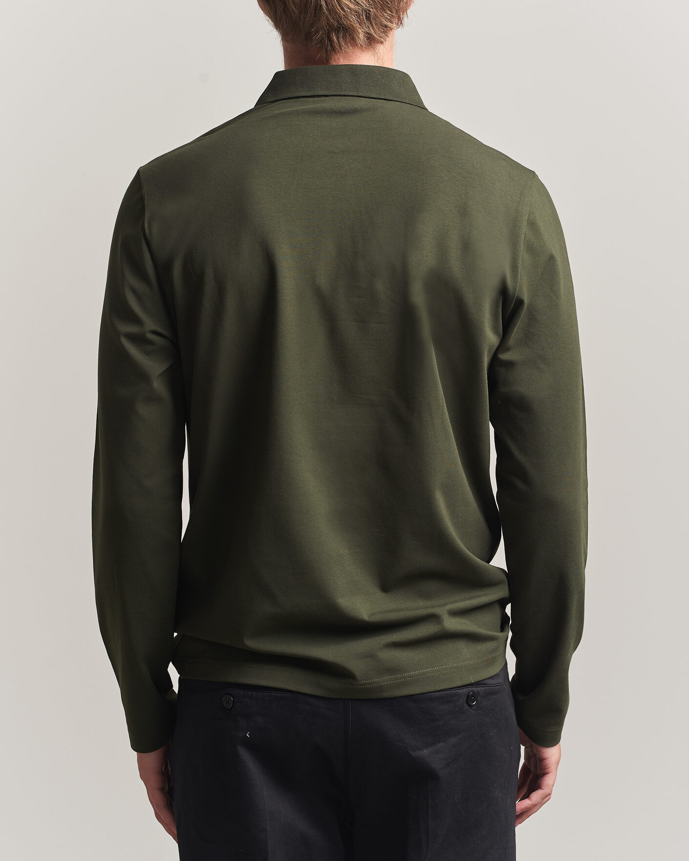 Heren | Polo's | Filippa K | Luke Lycra Polo Shirt Night Green