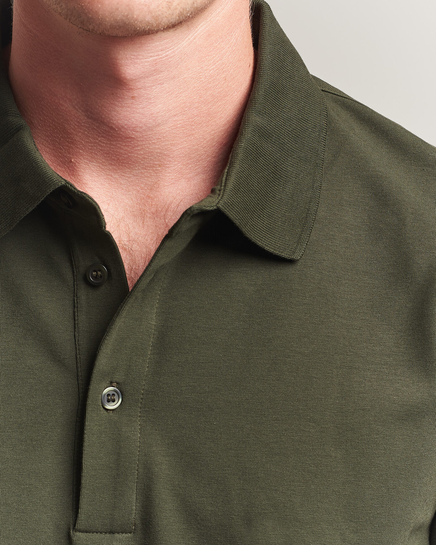Heren | Polo's | Filippa K | Luke Lycra Polo Shirt Night Green