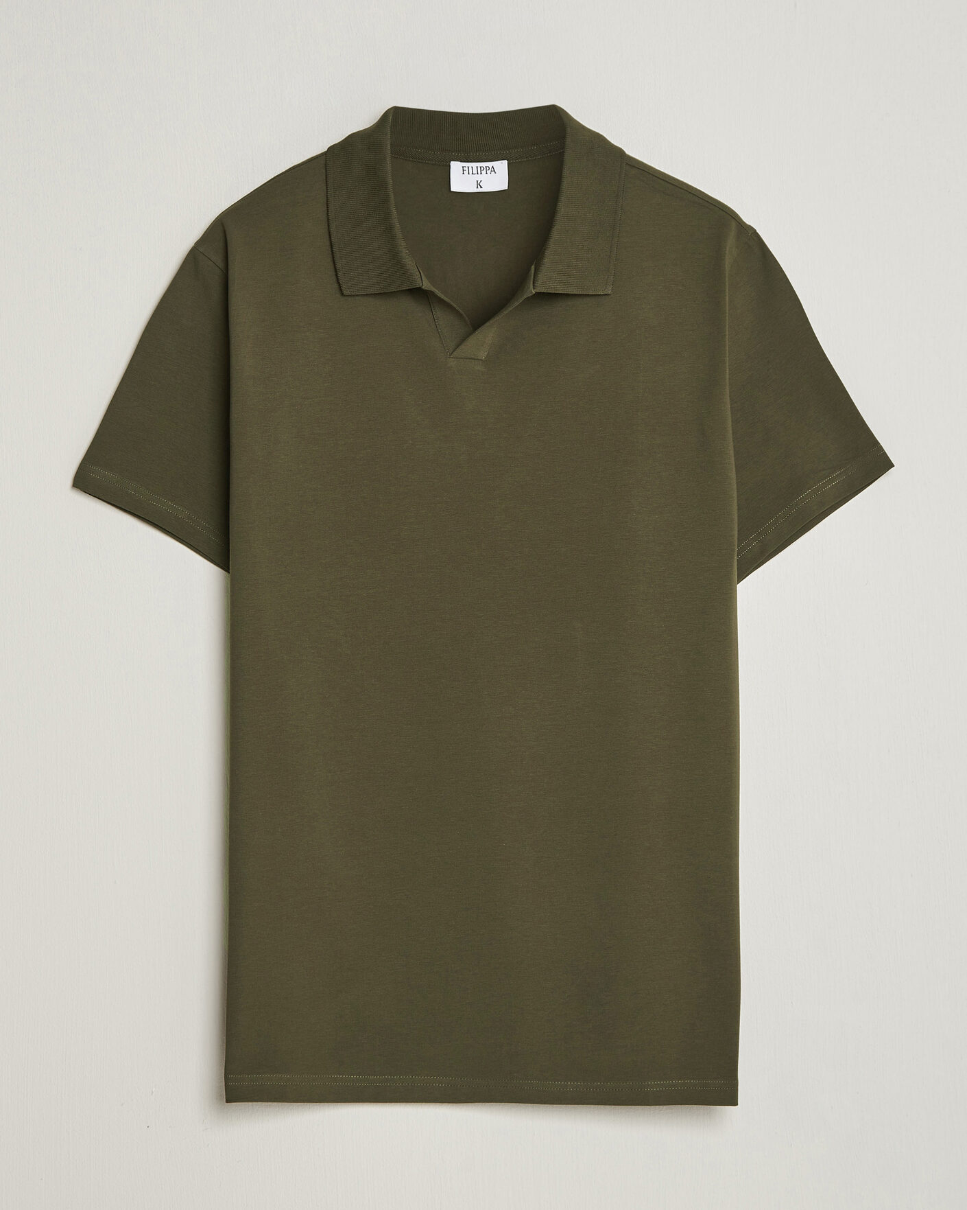 Heren | Polo's | Filippa K | Soft Lycra Polo T-Shirt Ebony Brown