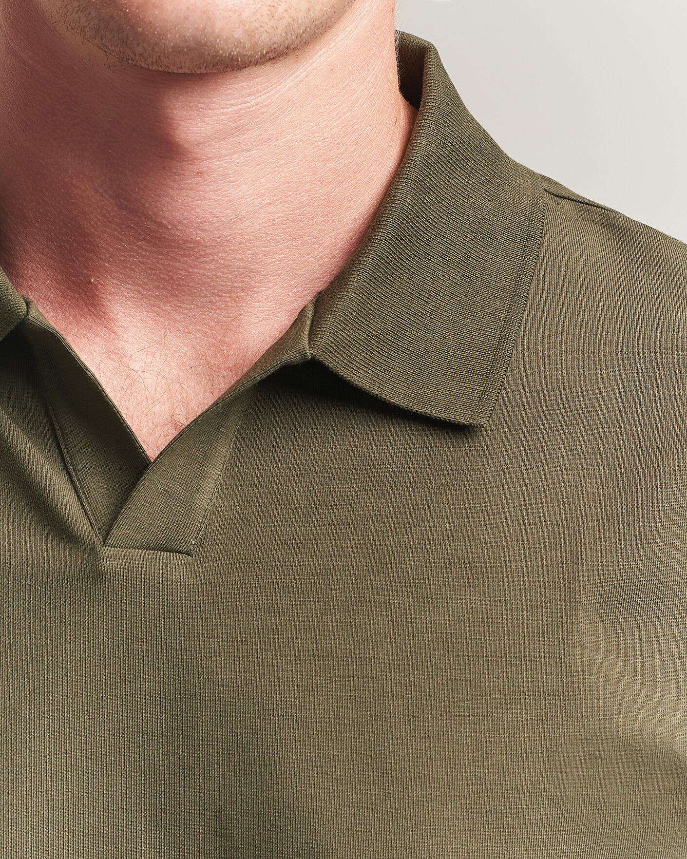 Heren | Polo's | Filippa K | Soft Lycra Polo T-Shirt Ebony Brown