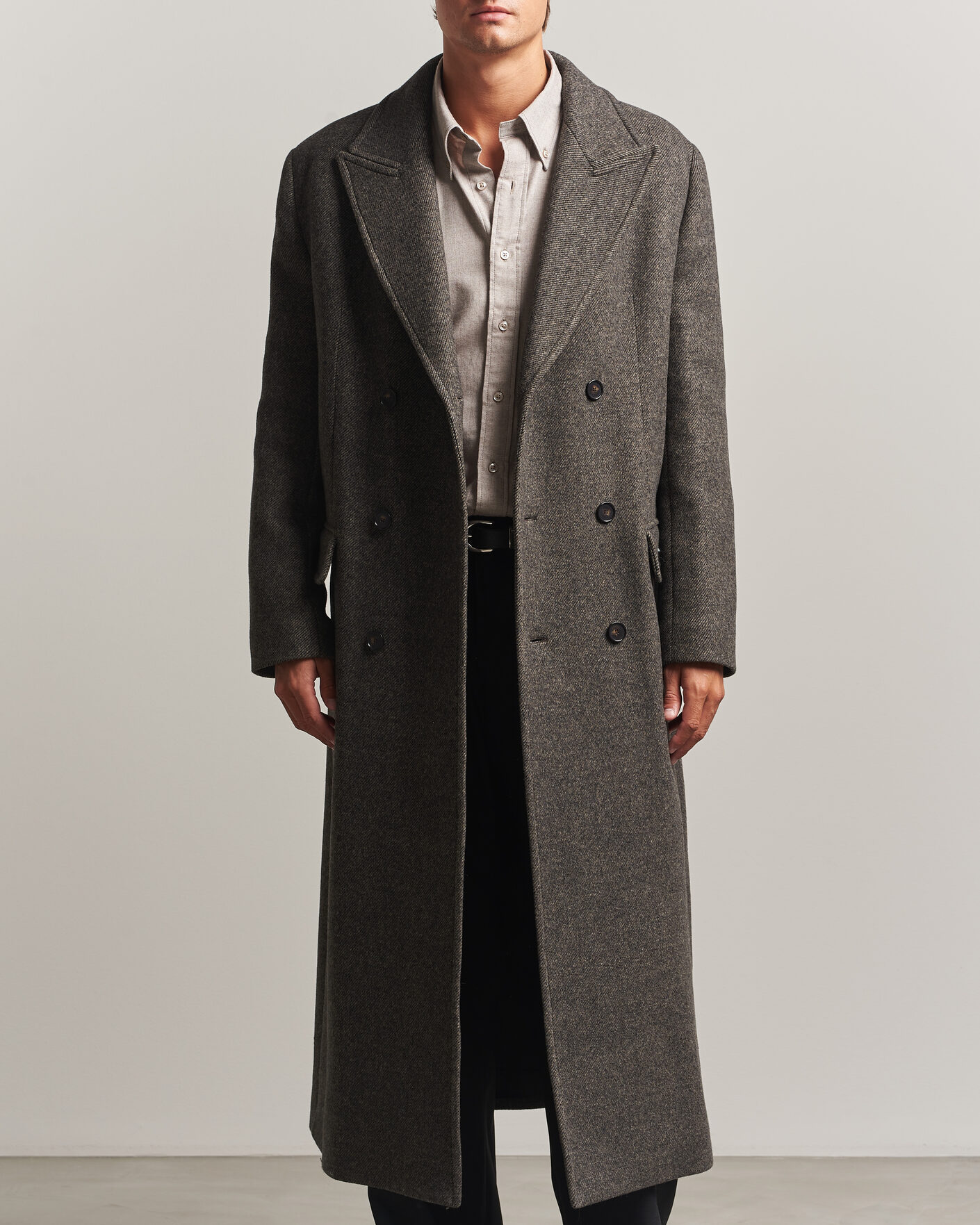 Heren | Jassen | Filippa K | Damian Wool Twill Coat Driftwood