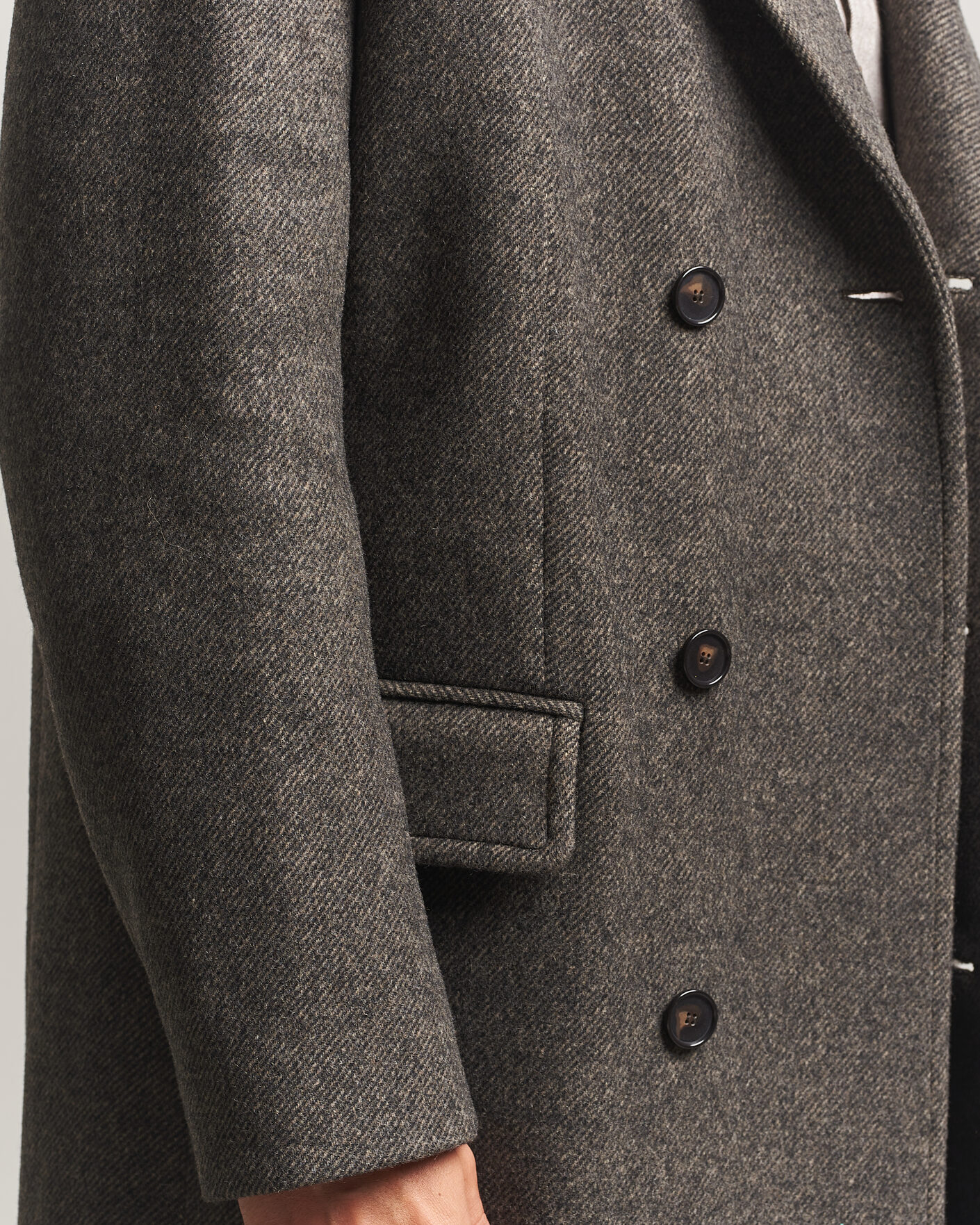 Heren | Jassen | Filippa K | Damian Wool Twill Coat Driftwood