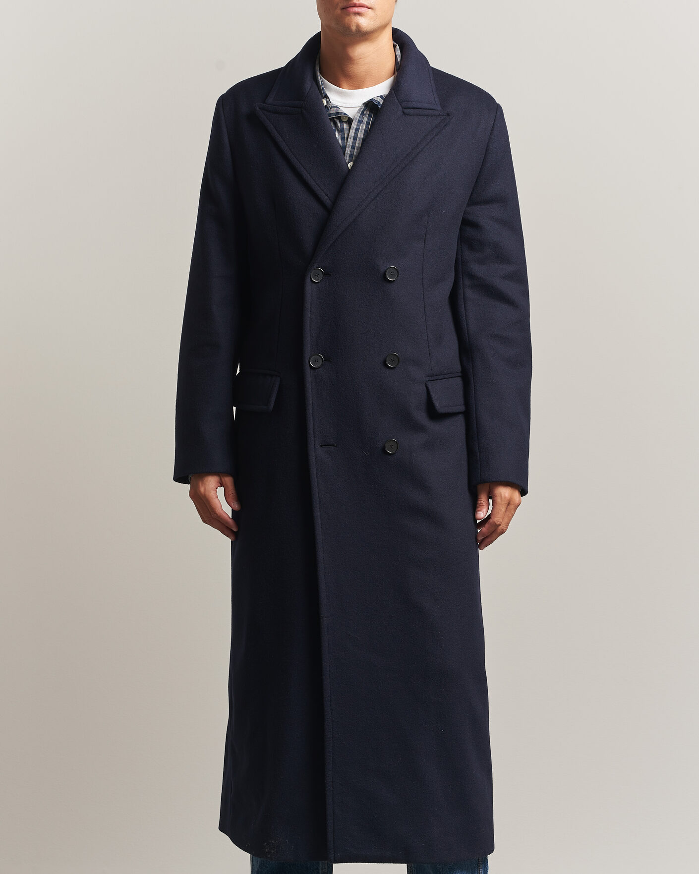 Heren | Jassen | Filippa K | Damian Wool Coat French Navy