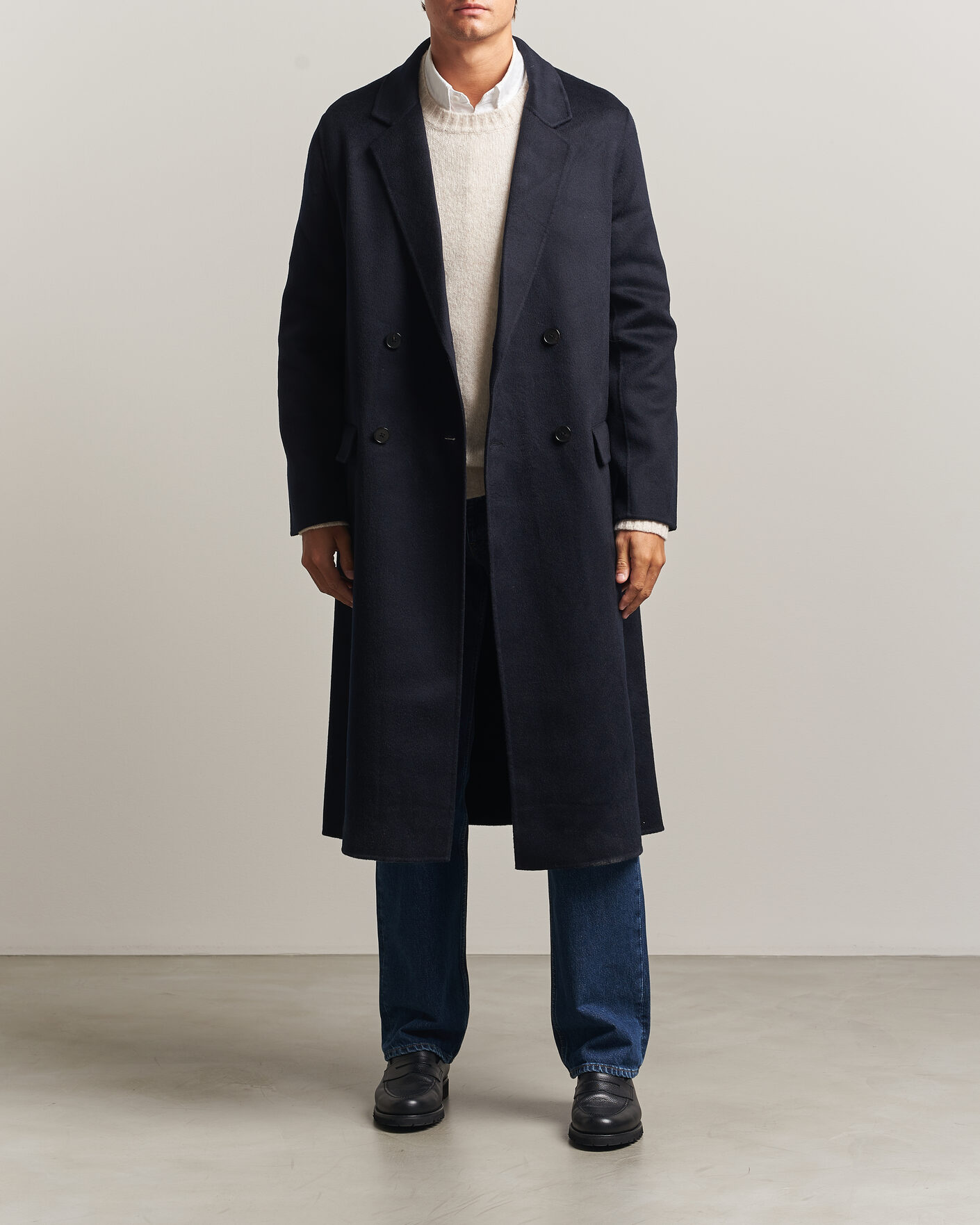 Heren | Jassen | Filippa K | Athens Wool Coat Navy