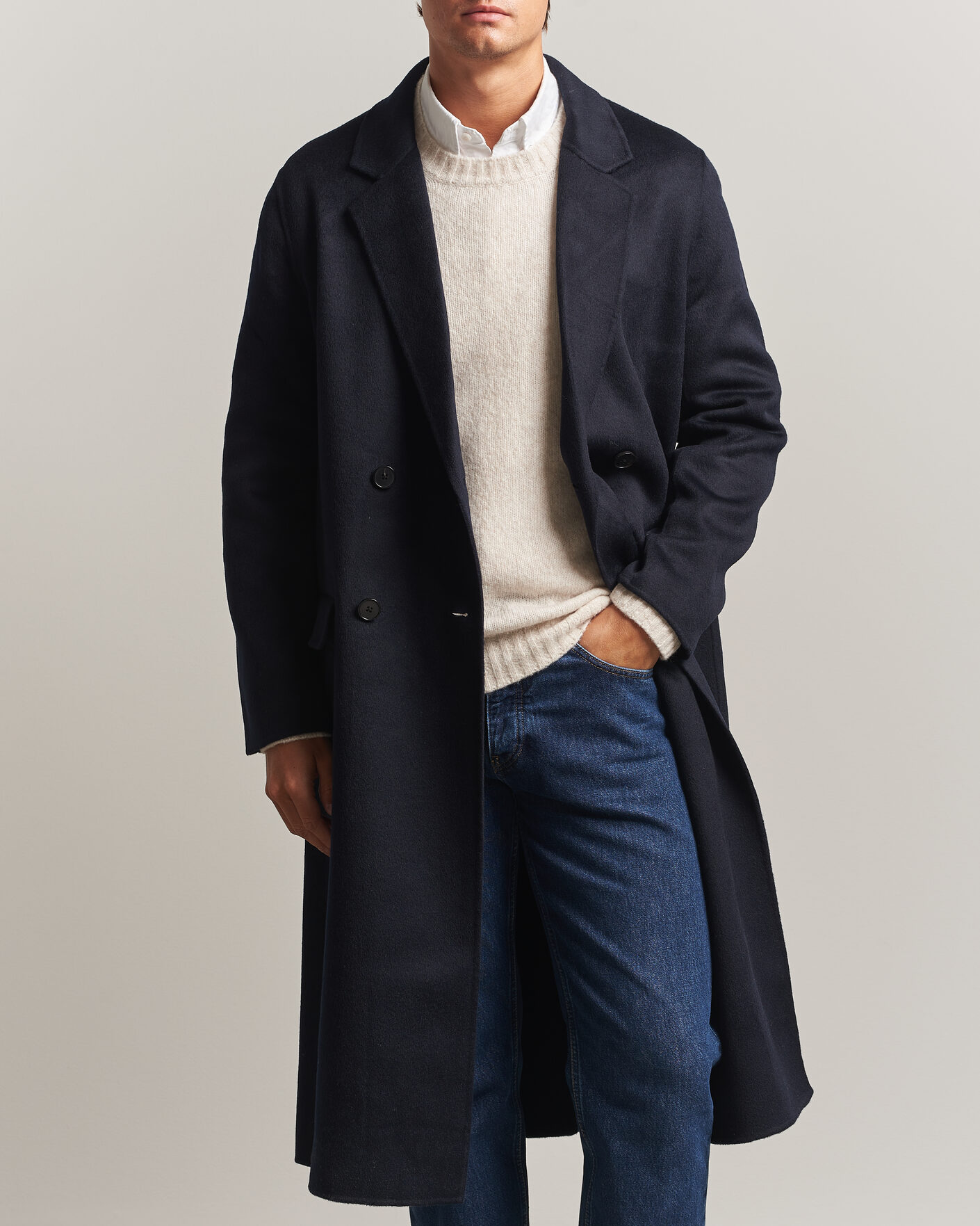 Heren | Jassen | Filippa K | Athens Wool Coat Navy