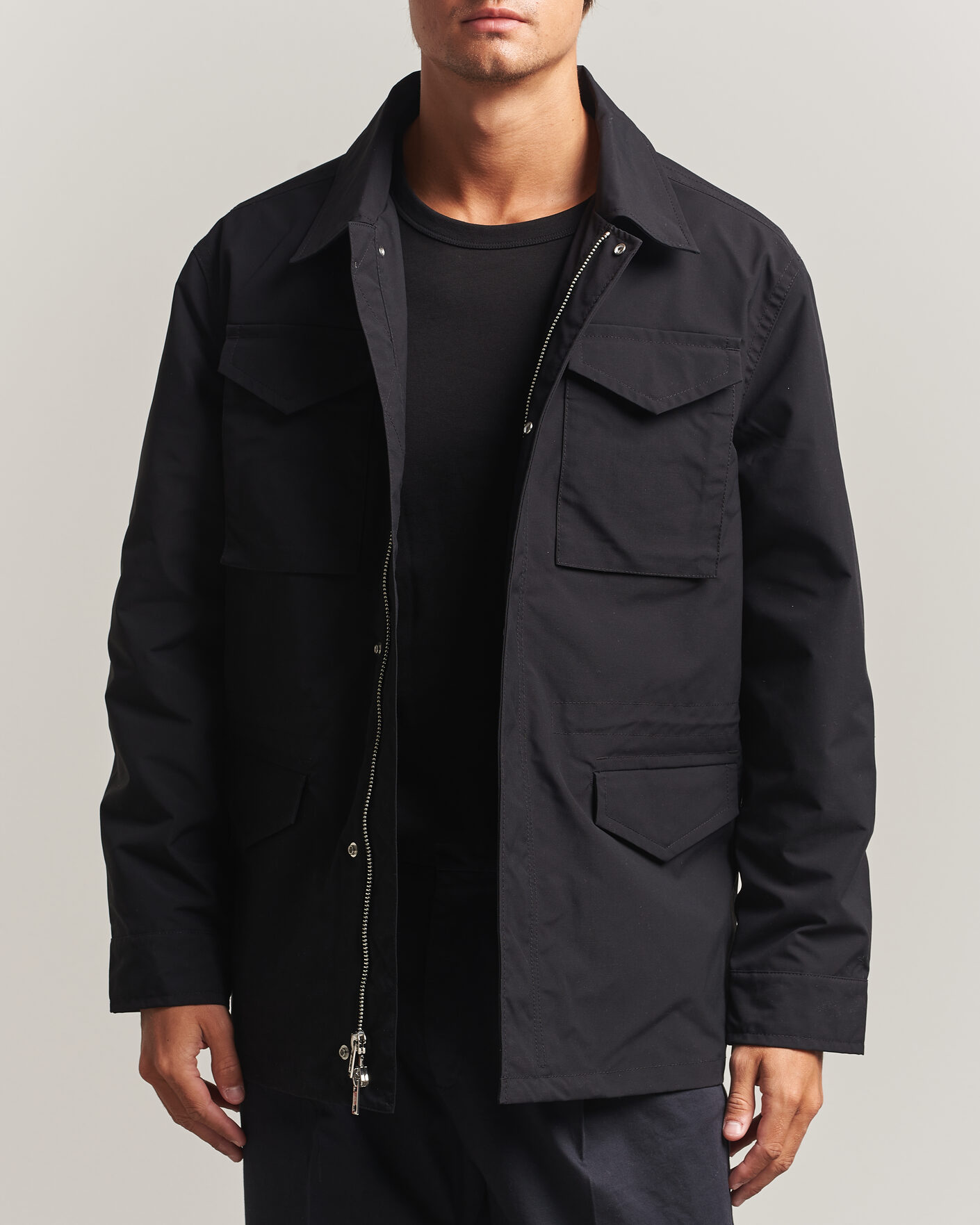 Heren | Jassen | Filippa K | Field Jacket Black