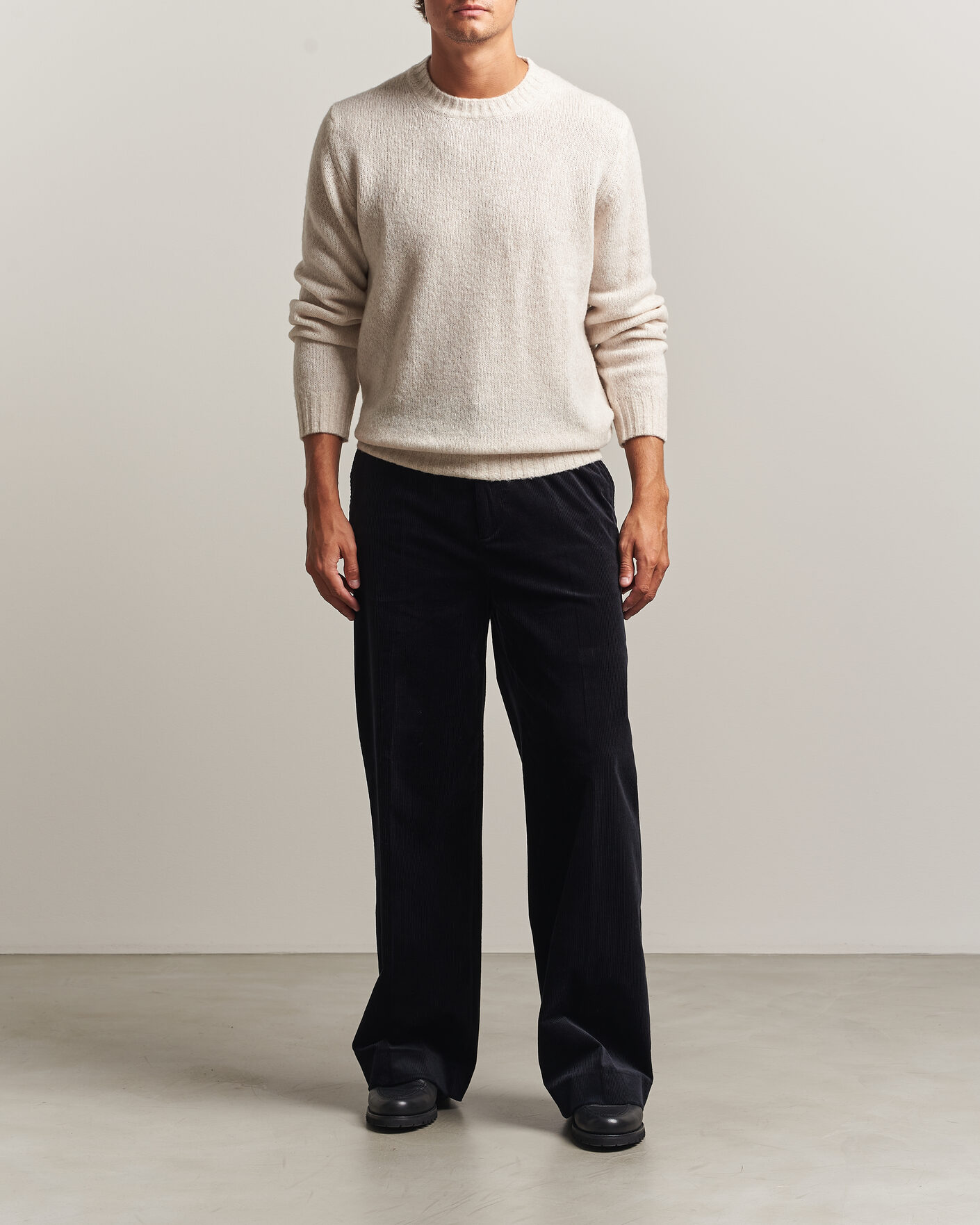 Heren | Broeken | Filippa K | Hector Corduroy Trousers Dark Navy