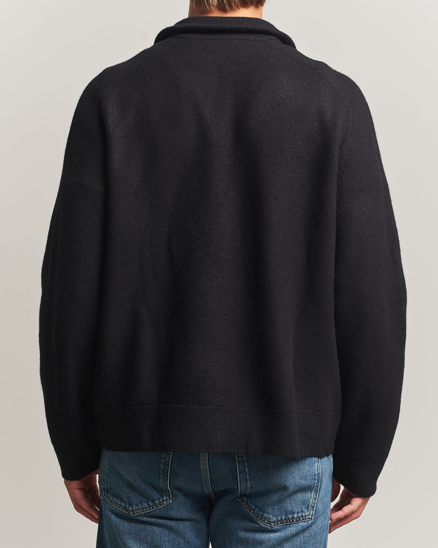 Heren | Truien | Filippa K | Wool Knitted Cardigan Black