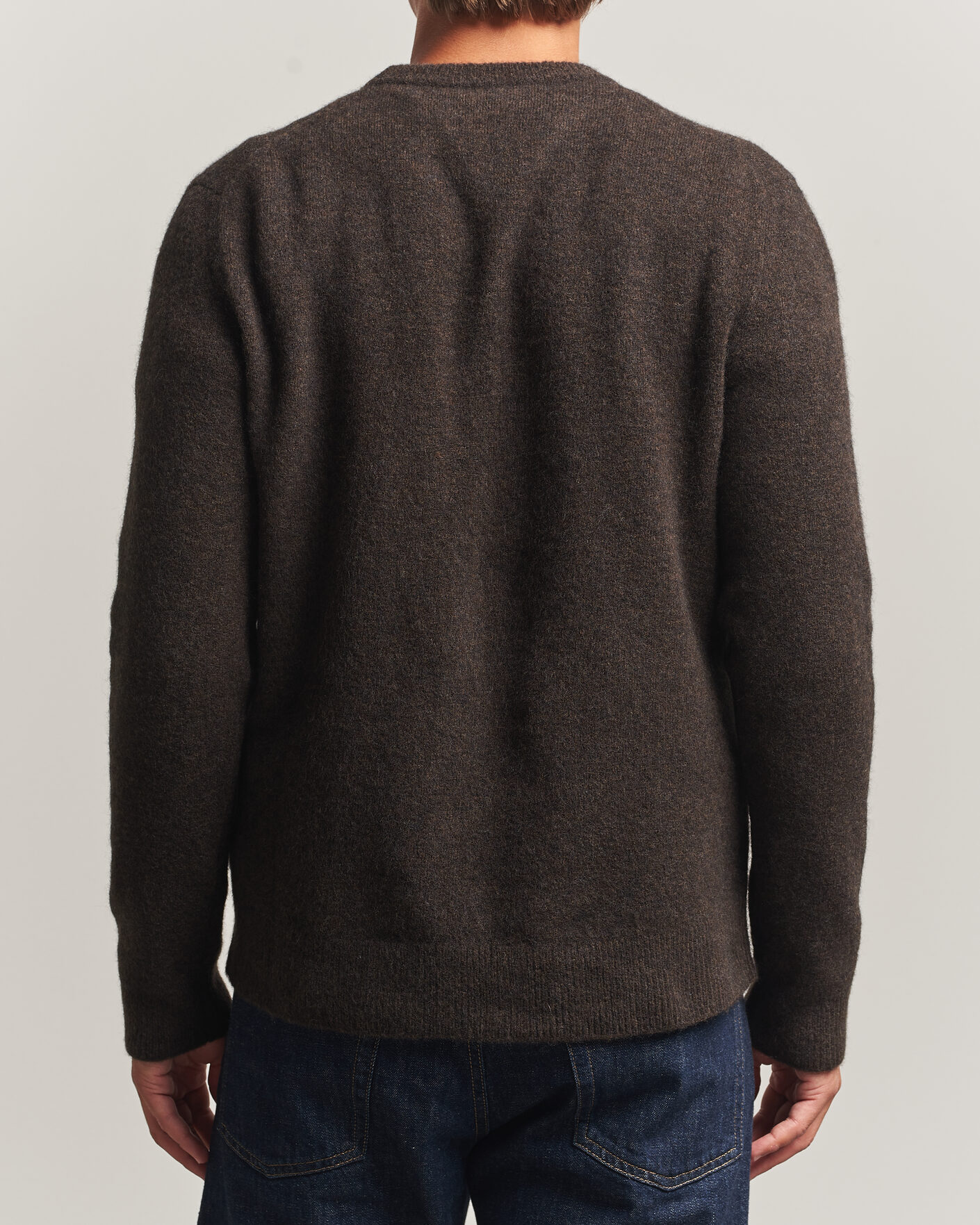 Heren | Truien | Filippa K | Yak Knitted Sweater Golden Brown