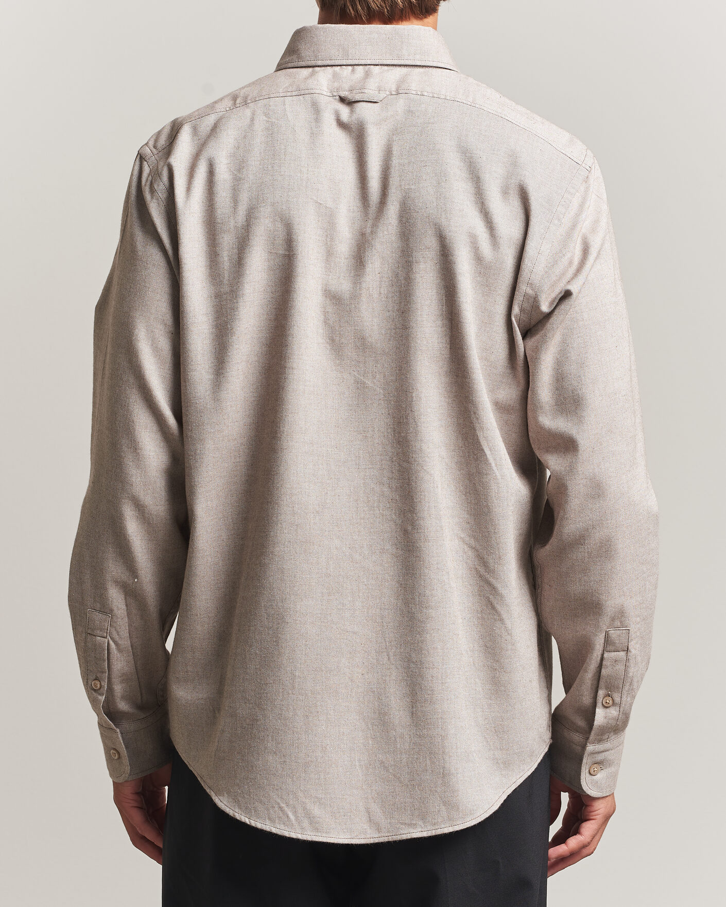 Heren | Overhemden | Filippa K | Zack Flannel Shirt Mid Brown