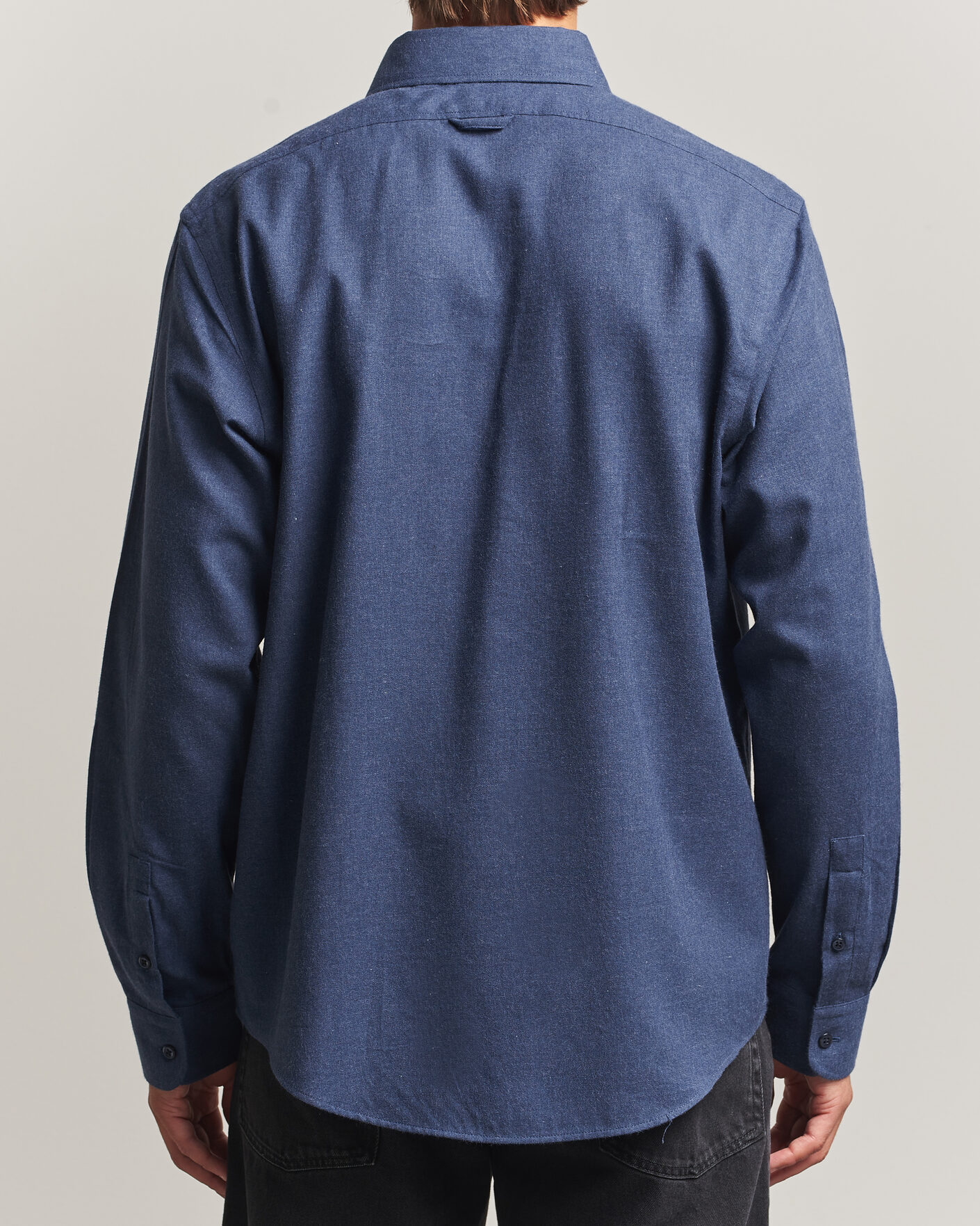 Heren | Overhemden | Filippa K | Zack Flannel Shirt Navy