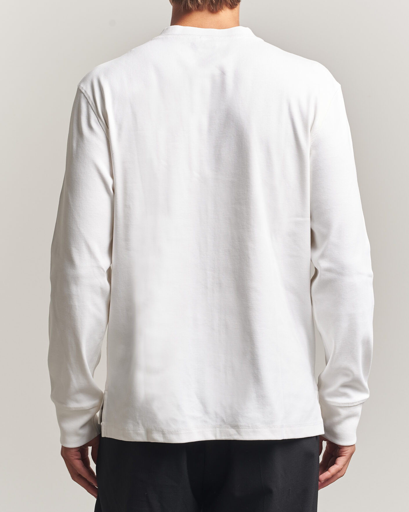 Heren | Truien | Filippa K | Cotton Rib Henley White