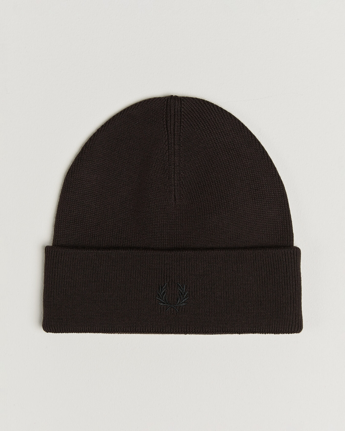 Heren | Mutsen | Fred Perry | Merino Wool Beanie Rich Brown