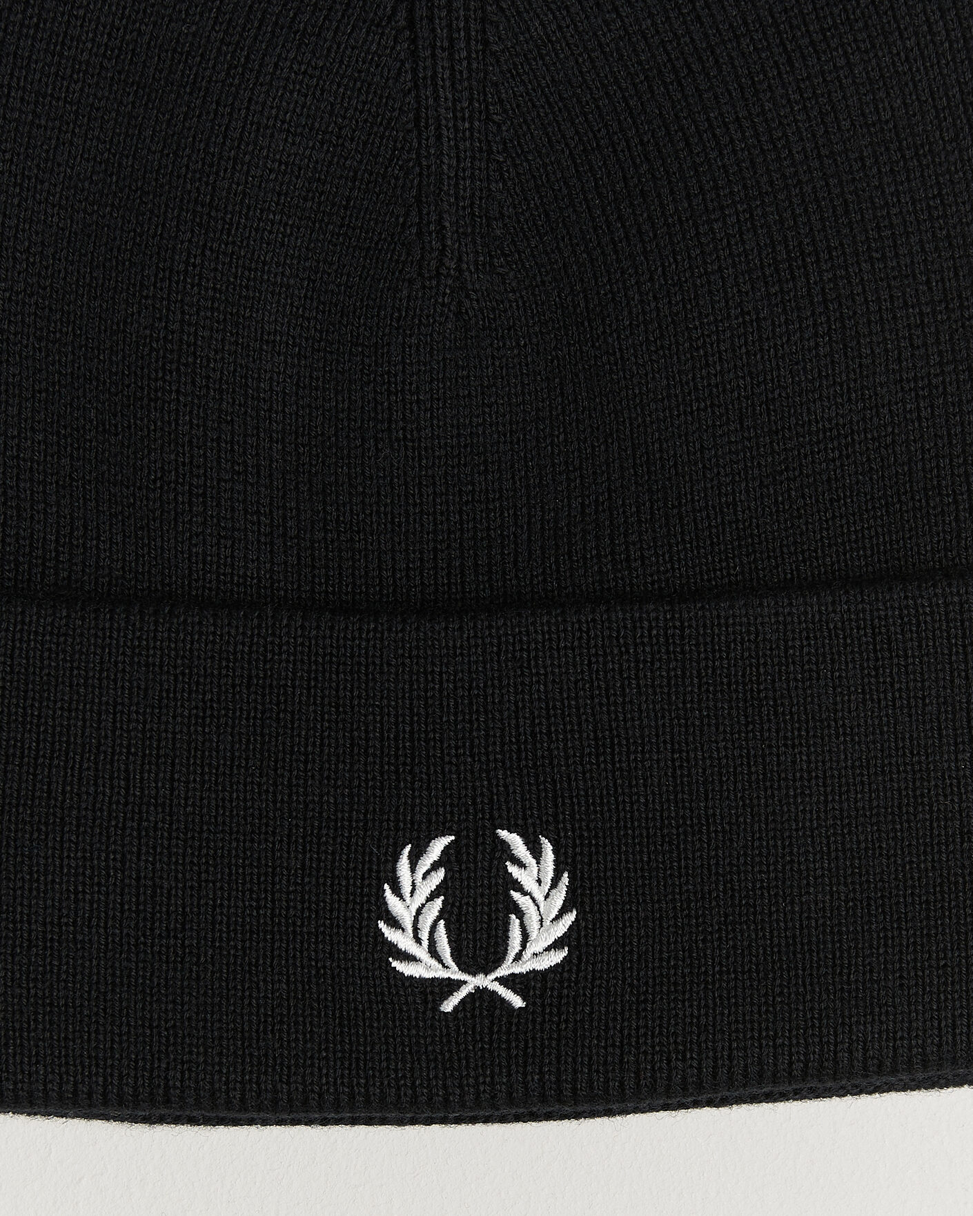 Heren | Mutsen | Fred Perry | Merino Wool Beanie Black