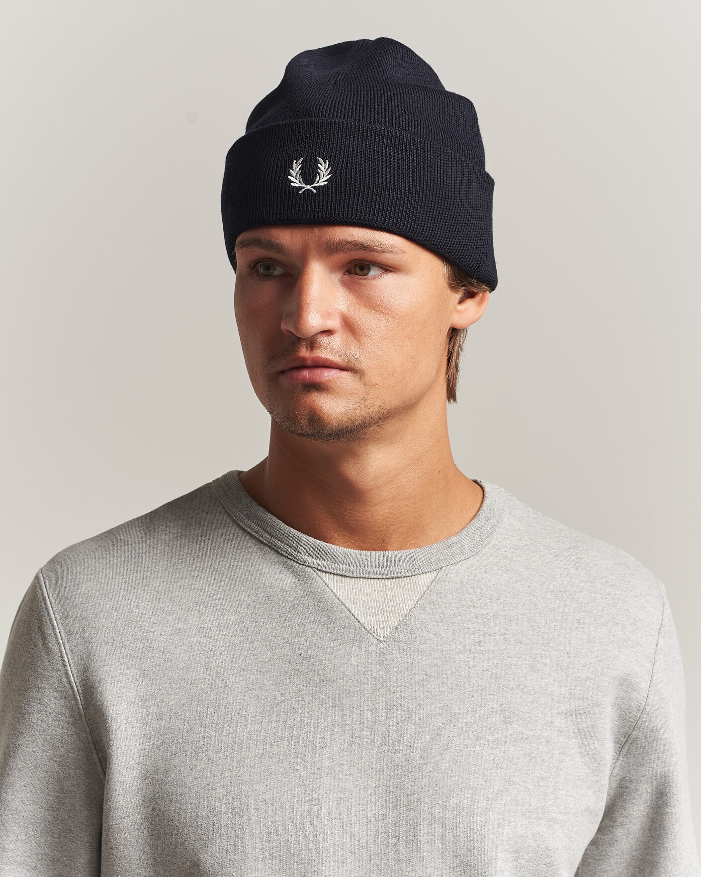 Heren | Mutsen | Fred Perry | Merino Wool Beanie Navy