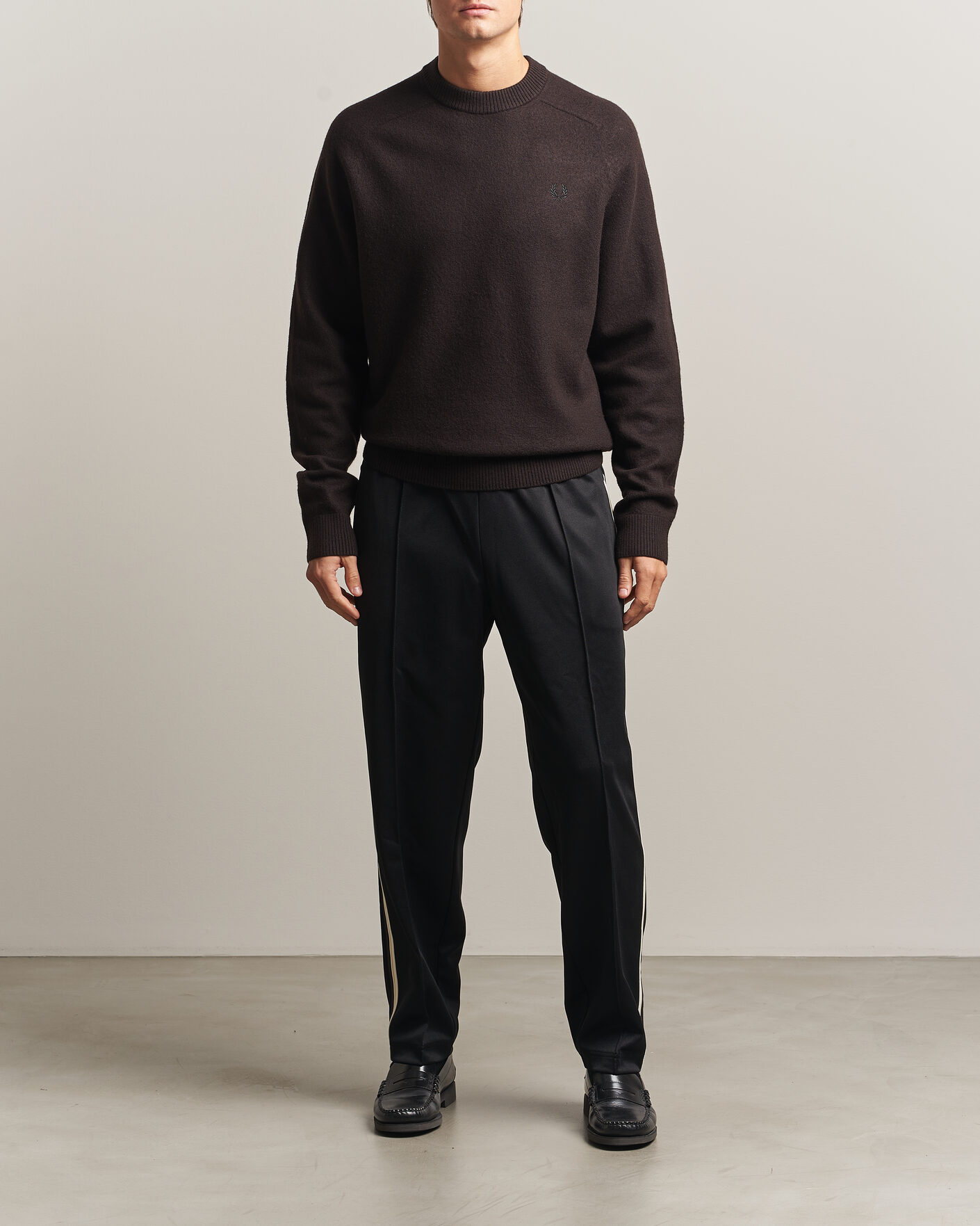 Heren | Broeken | Fred Perry | Tipped Taped Track Pants Black