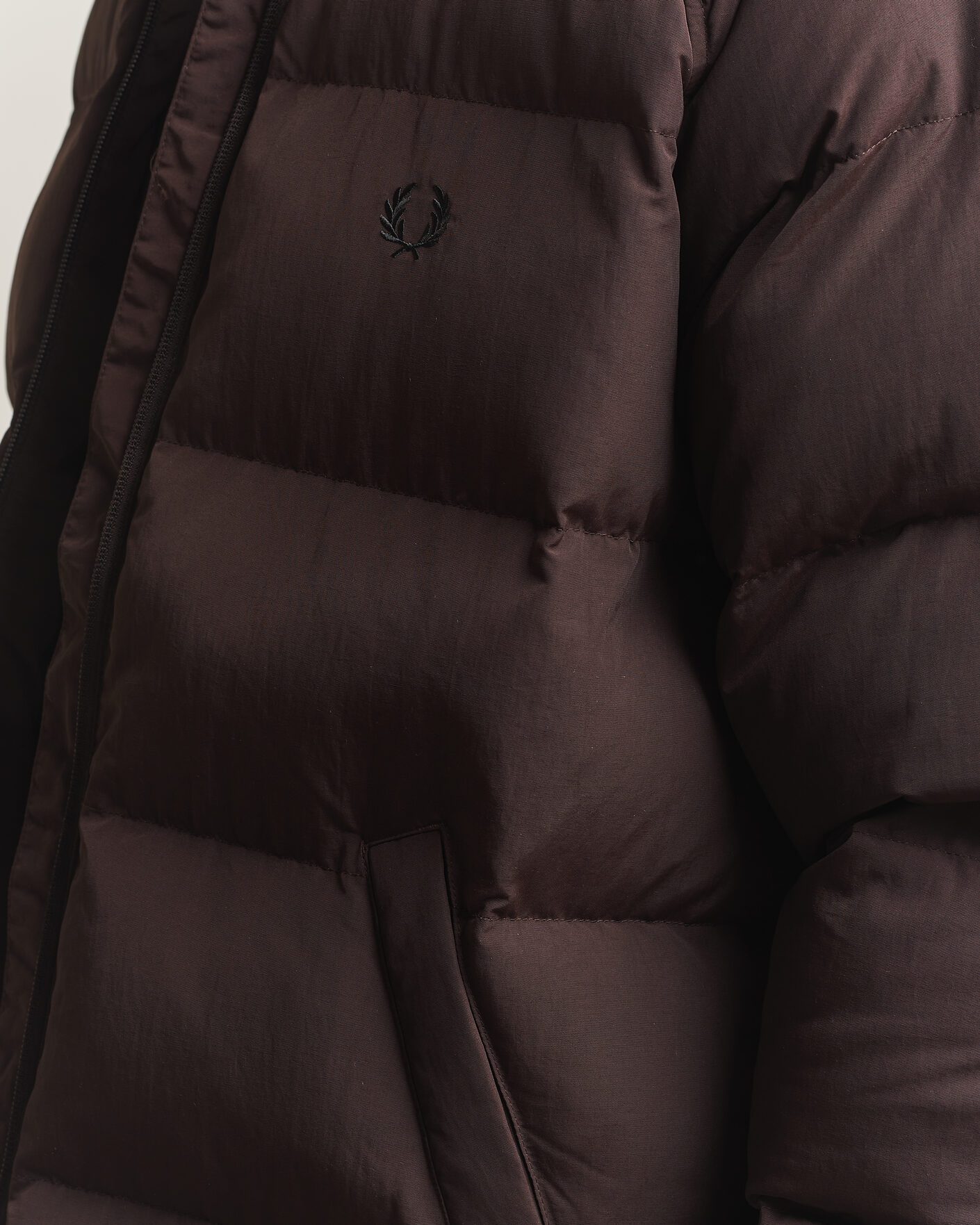 Heren | Jassen | Fred Perry | Raglan Sleeve Padded Jacket Rich Brown