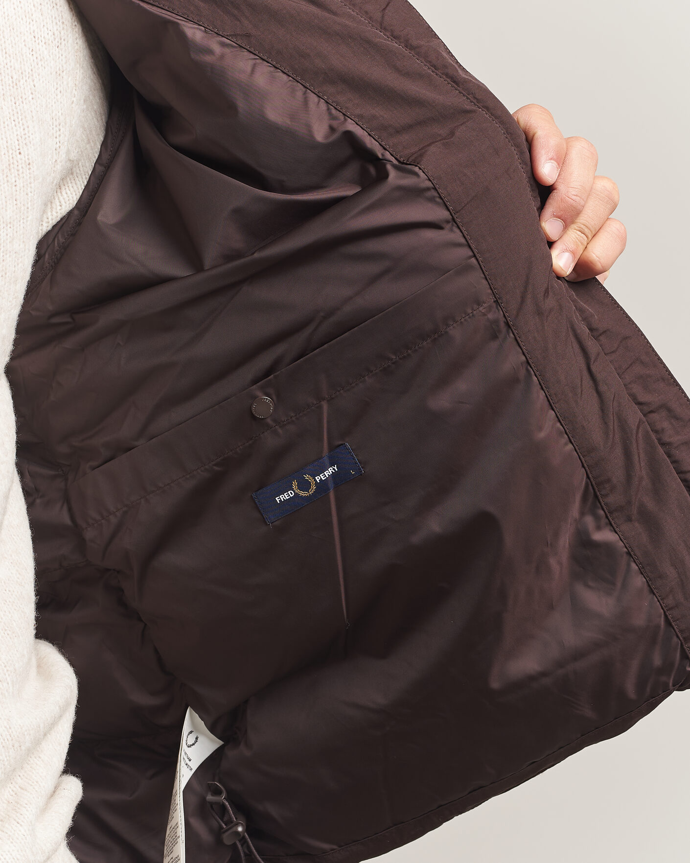 Heren | Jassen | Fred Perry | Raglan Sleeve Padded Jacket Rich Brown