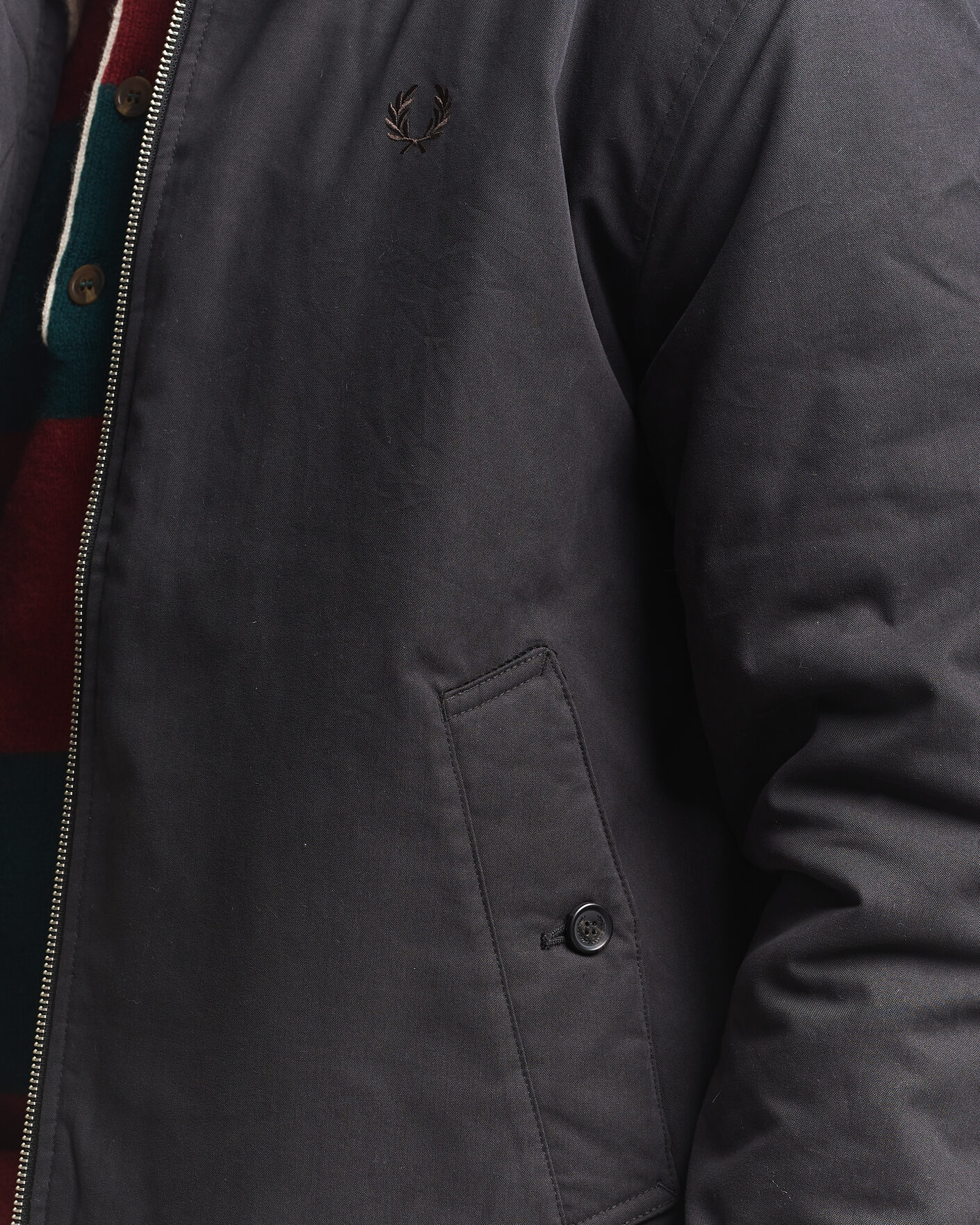 Heren | Jassen | Fred Perry | Cotton Caban Jacket Black