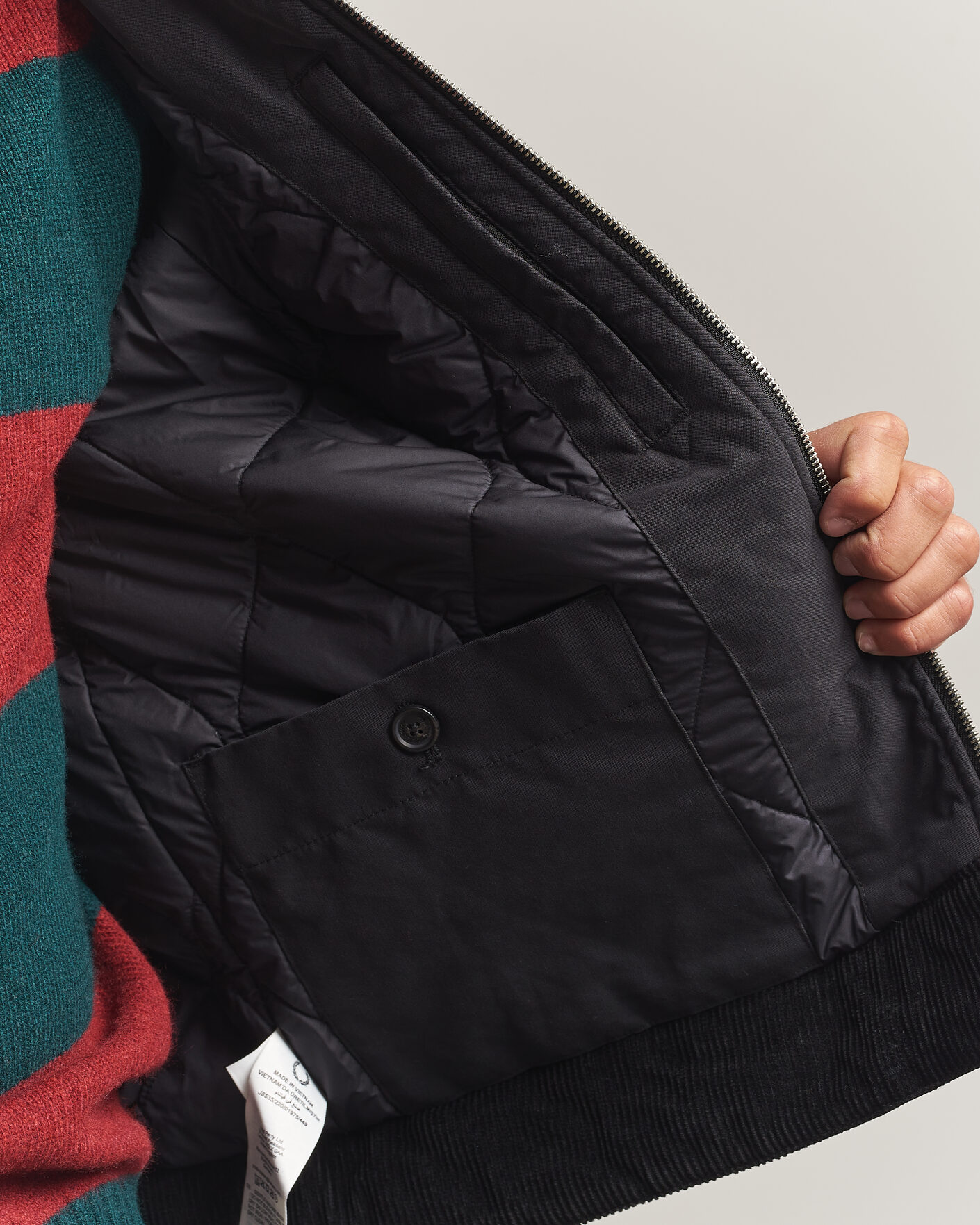 Heren | Jassen | Fred Perry | Cotton Caban Jacket Black