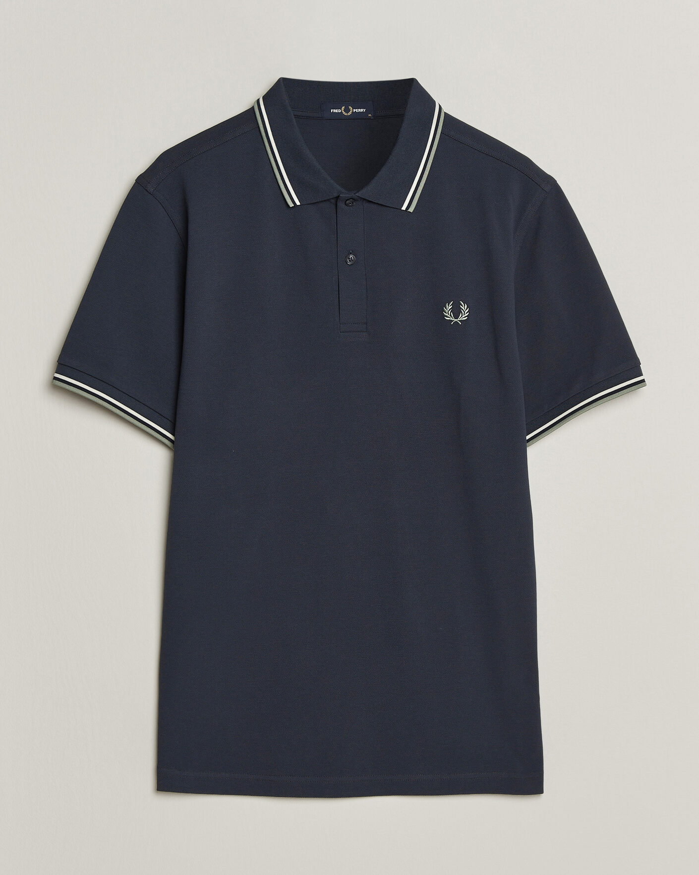 Heren | Polo's | Fred Perry | Twin Tipped Polo Shirt Dark Airforce
