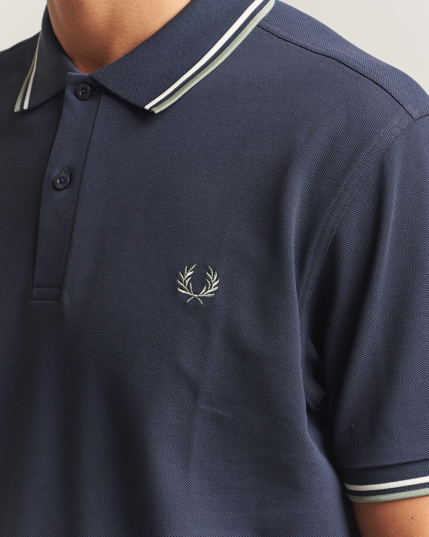 Heren | Polo's | Fred Perry | Twin Tipped Polo Shirt Dark Airforce